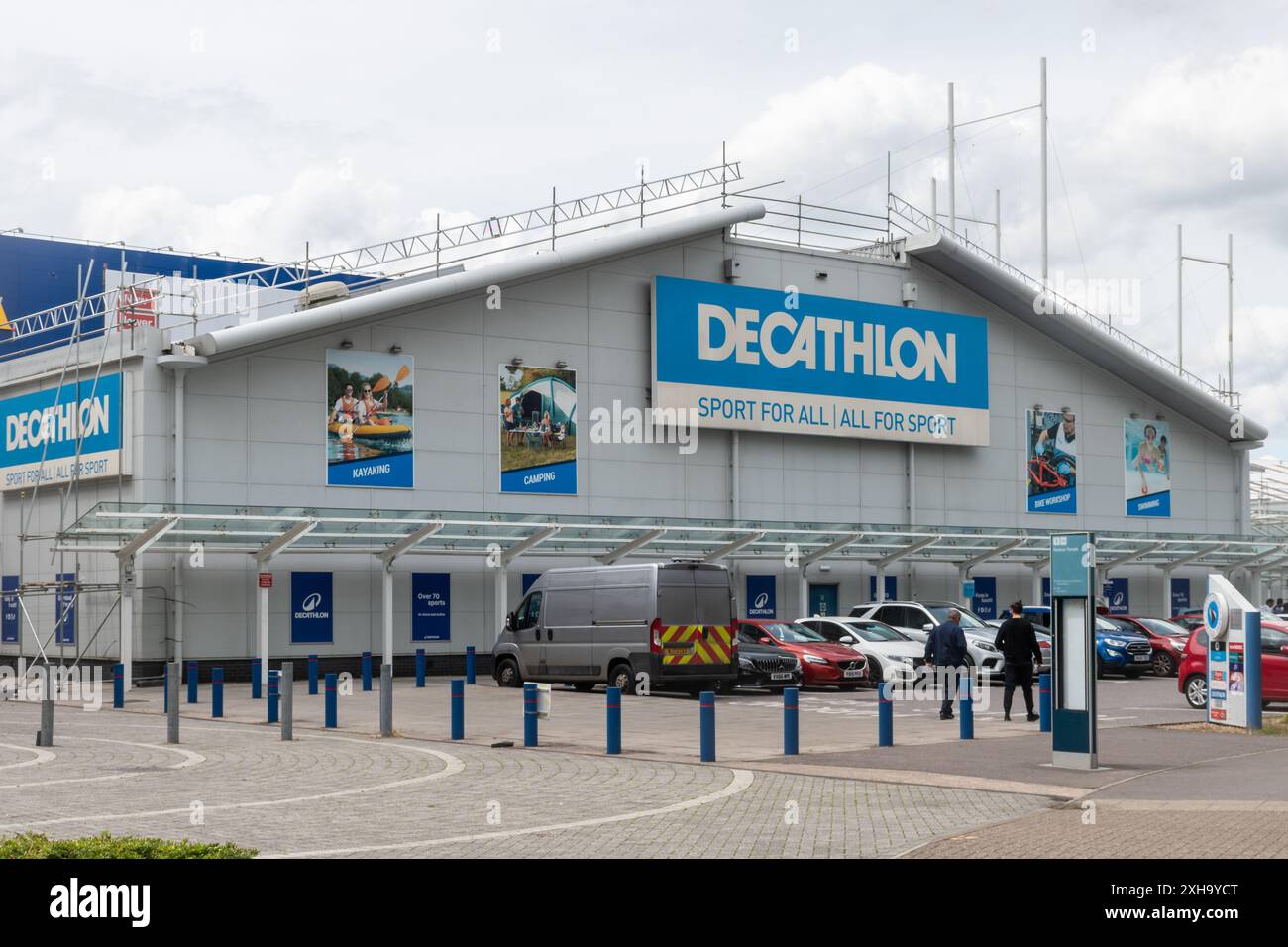 Decathlon magasin, magasin de vente d'équipement de sport et de vêtements à Southampton, Hampshire, Angleterre, Royaume-Uni Banque D'Images