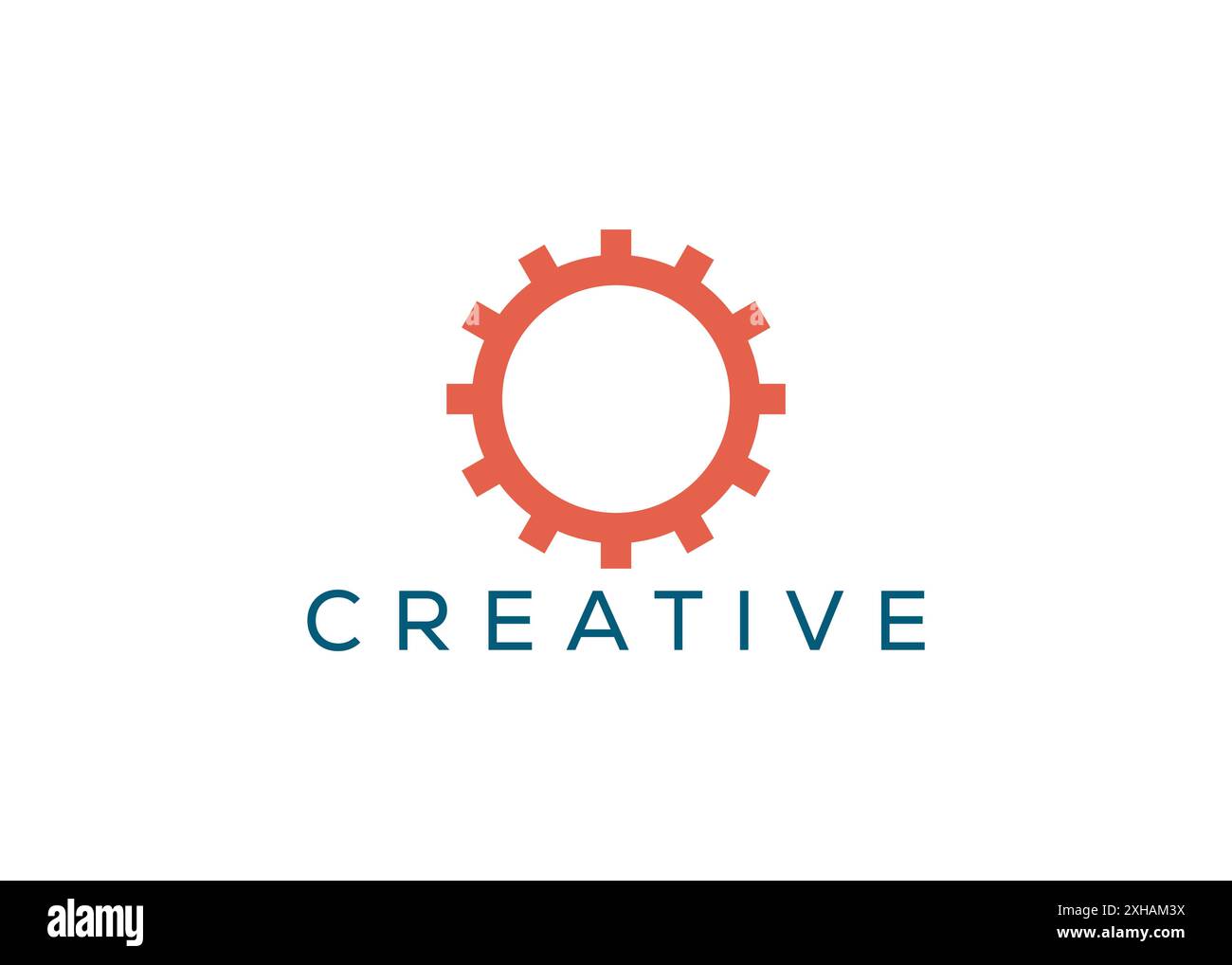 Modèle de conception de logo d'équipement minimal et professionnel. réglage Illustration de Vecteur