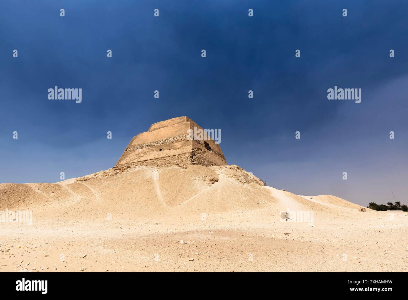 Pyramide de Meidum (Maydum, Maidum, Meydum), Pharaon Huni et Sneferu, Gouvernorat de Beni Suef, Egypte, Afrique du Nord, Afrique Banque D'Images