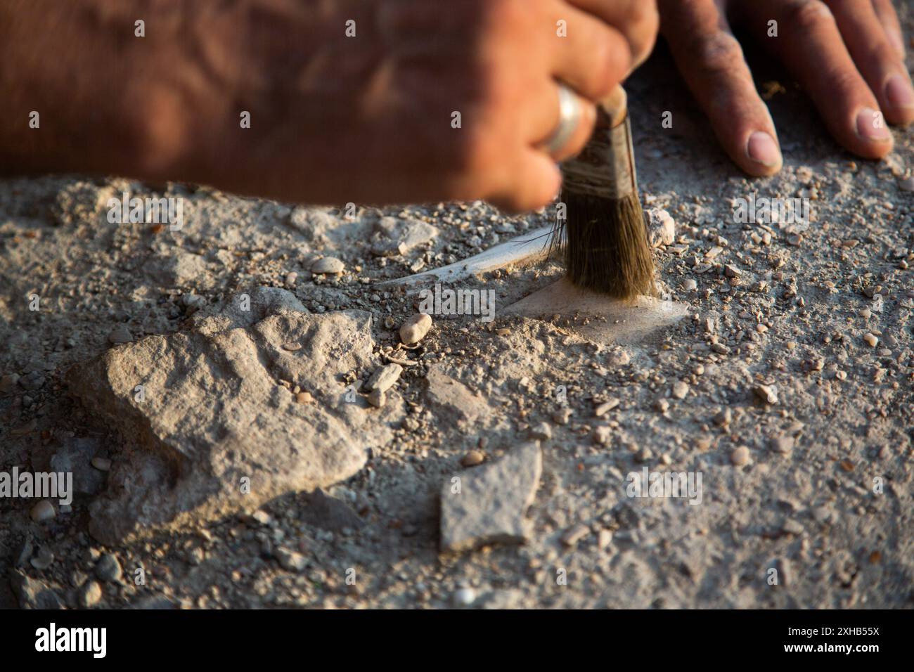 Fenêtre de forteresse en pierre voûtée antique. Banque D'Images