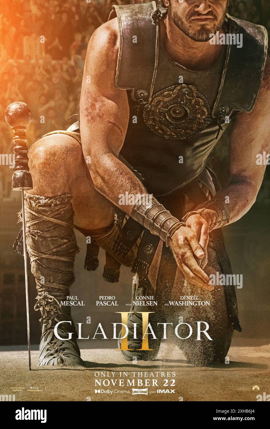 Affiche du film Gladiator II Banque D'Images