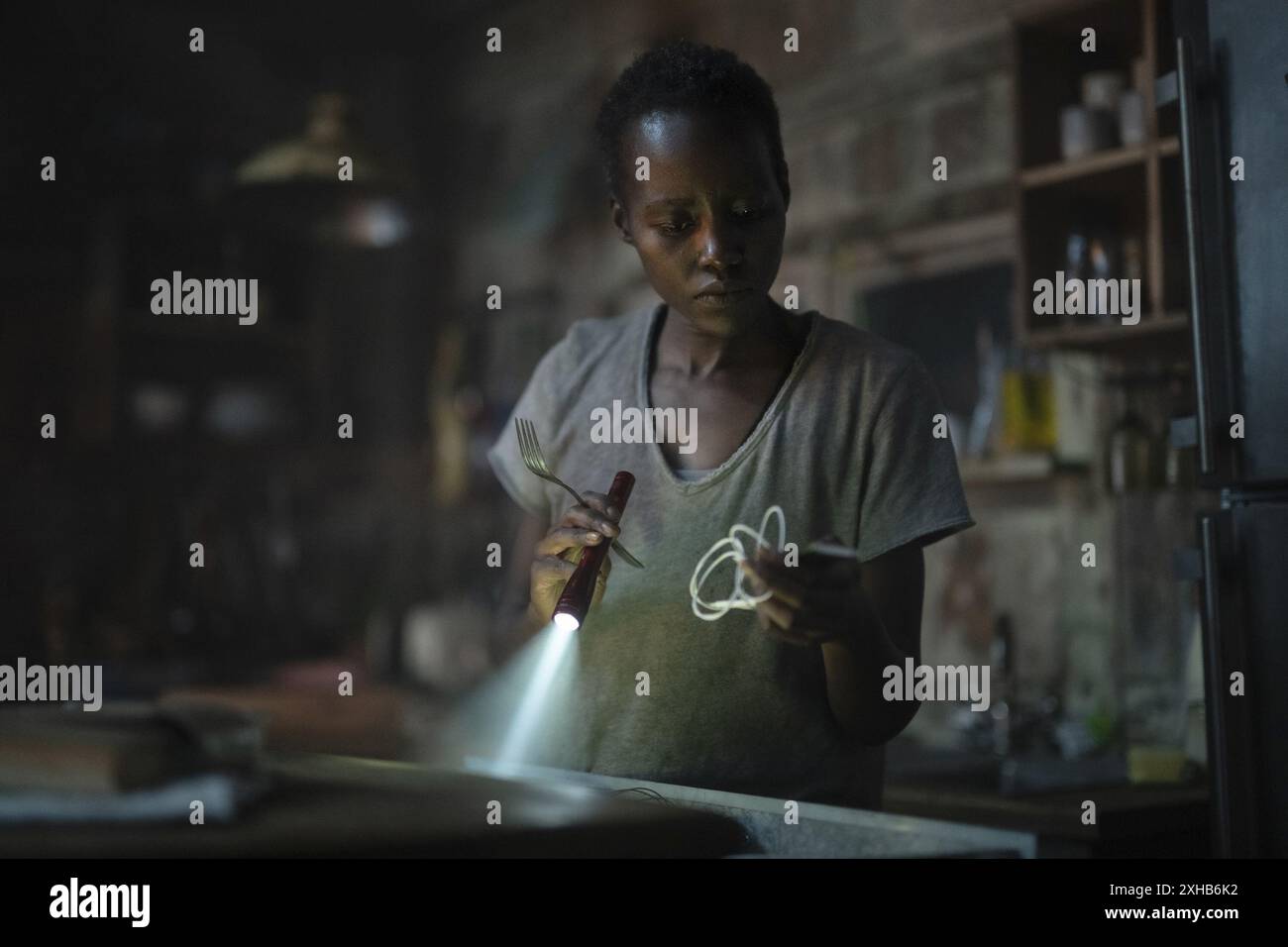 Un endroit calme jour un Lupita Nyong'o Banque D'Images