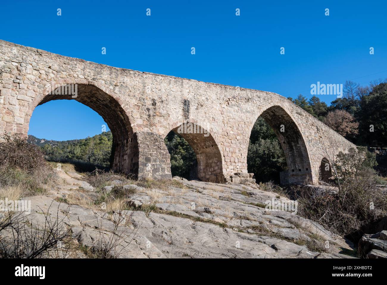 Pont de Pedret, Berga, Catalogne, Espagne Banque D'Images