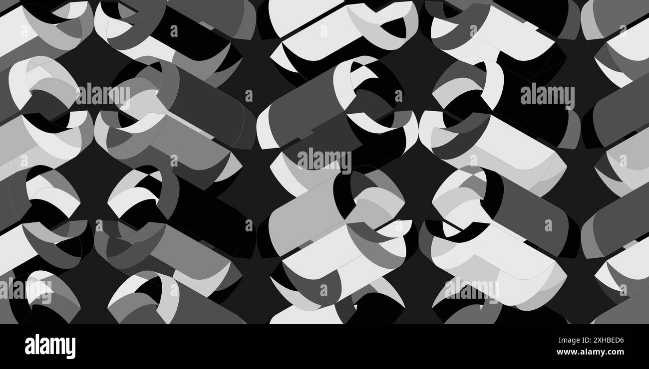 Fond de motif géométrique rétro noir et blanc, cercle abstrait vectoriel, triangle et lignes carrées Trendy pattern backgrounds op Illustration de Vecteur