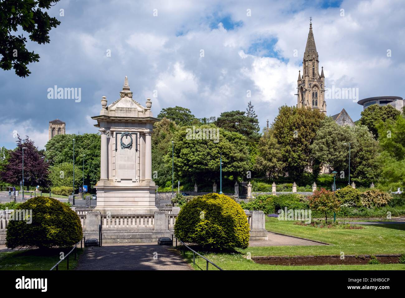 Cénotaphe, Mémorial de guerre de Bournemouth dans les jardins centraux de Bournemouth, Angleterre, Royaume-Uni Banque D'Images