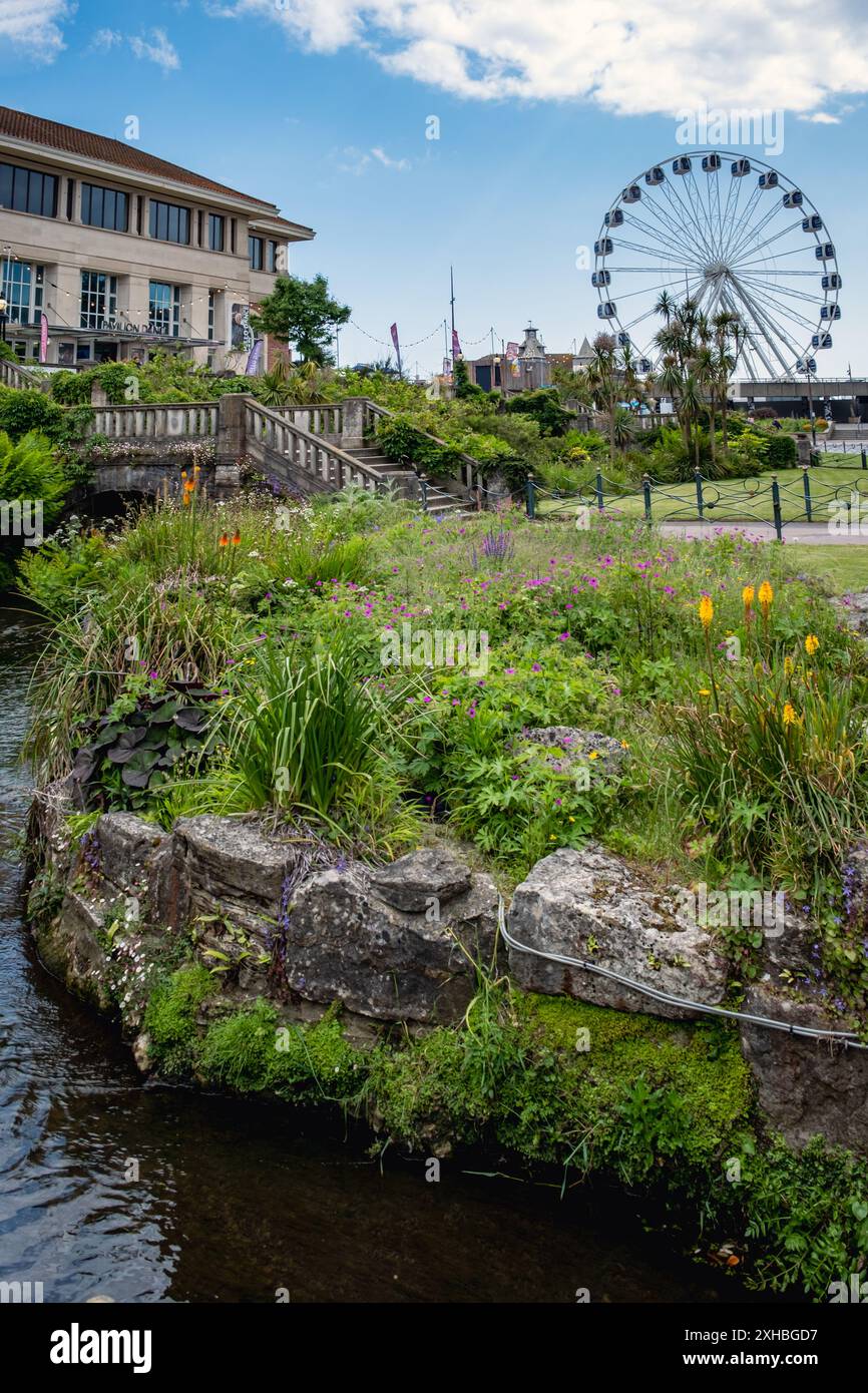 Bournemouth Lower Gardens and Pavilion , Dorset, Royaume-Uni Banque D'Images