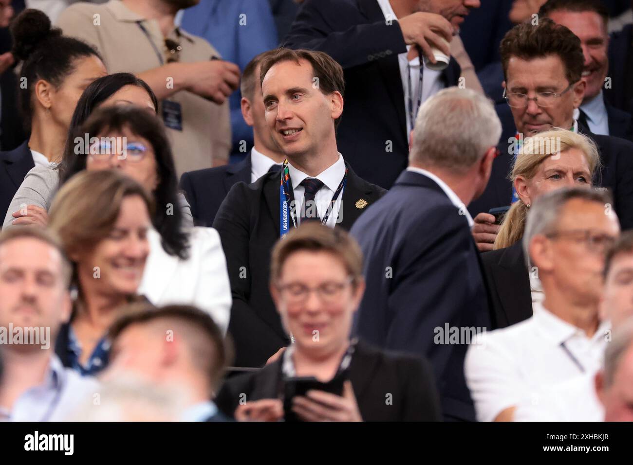 Dortmund, Allemagne. 10 juillet 2024. Mark Bullingham Directeur général de la FA dans la tribune avant la demi-finale des Championnats d'Europe de l'UEFA au BVB Stadion, Dortmund. Le crédit photo devrait se lire : Jonathan Moscrop/Sportimage crédit : Sportimage Ltd/Alamy Live News Banque D'Images