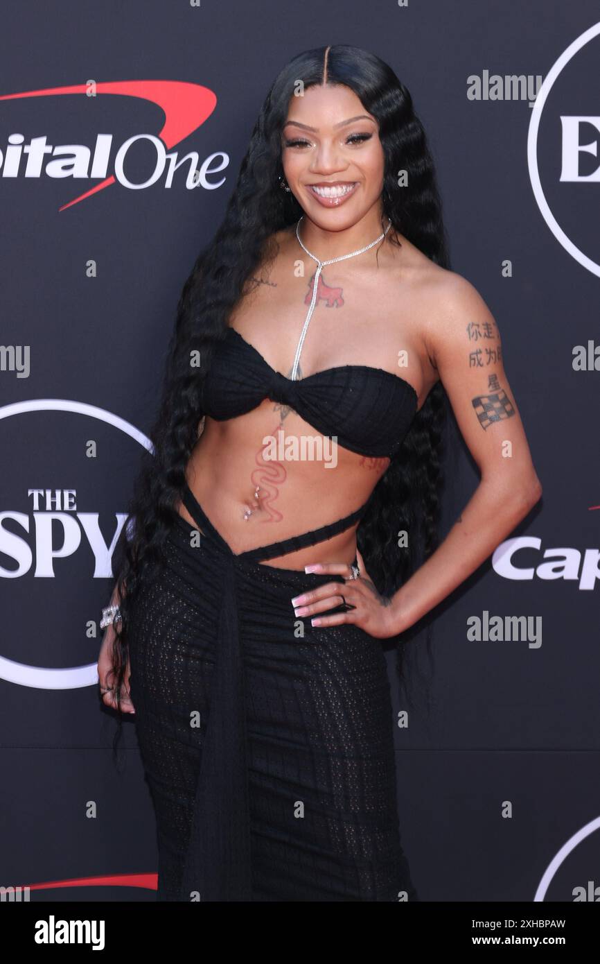 Californie, États-Unis. 12 juillet 2024. GloRilla assiste aux ESPY Awards 2024 au Dolby Theatre le 11 juillet 2024 à Hollywood, Californie. Photo : Crash/imageSPACE/MediaPunch crédit : MediaPunch Inc/Alamy Live News Banque D'Images