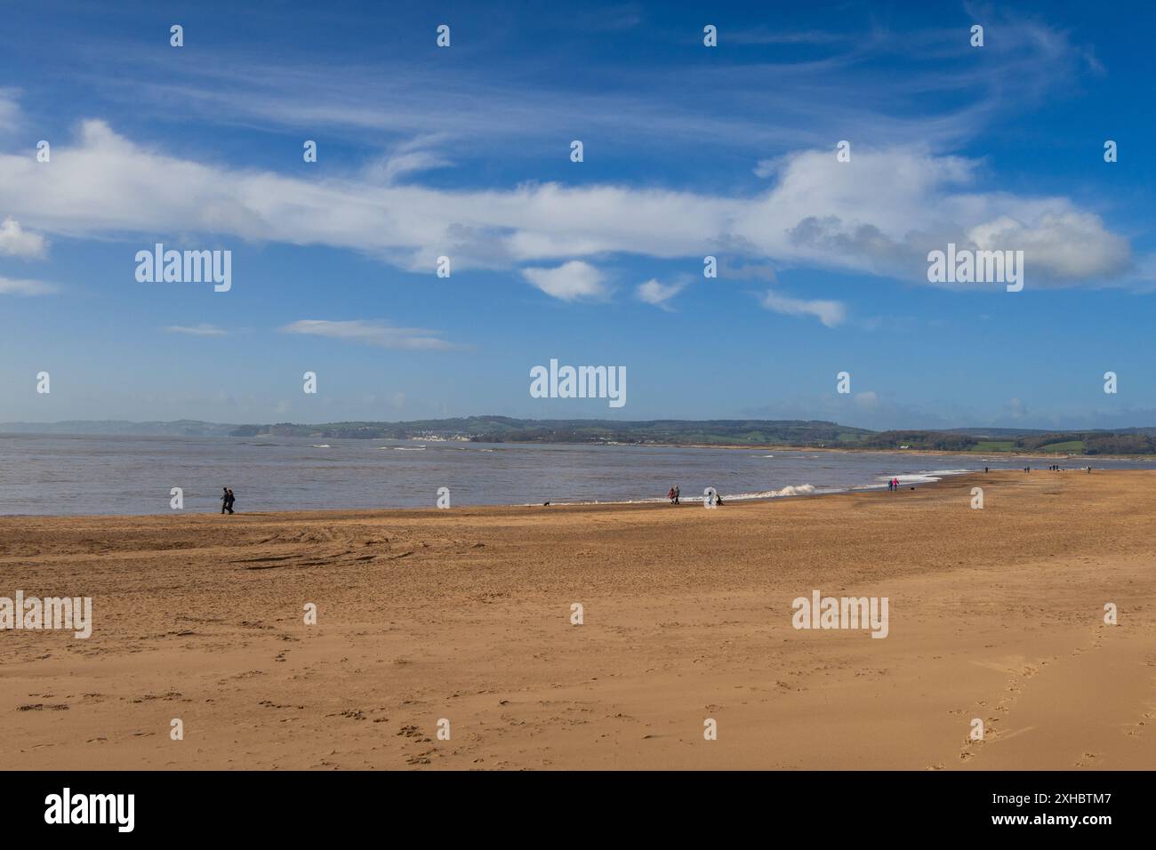 Plage d'Exmouth à East Devon, Royaume-Uni Banque D'Images