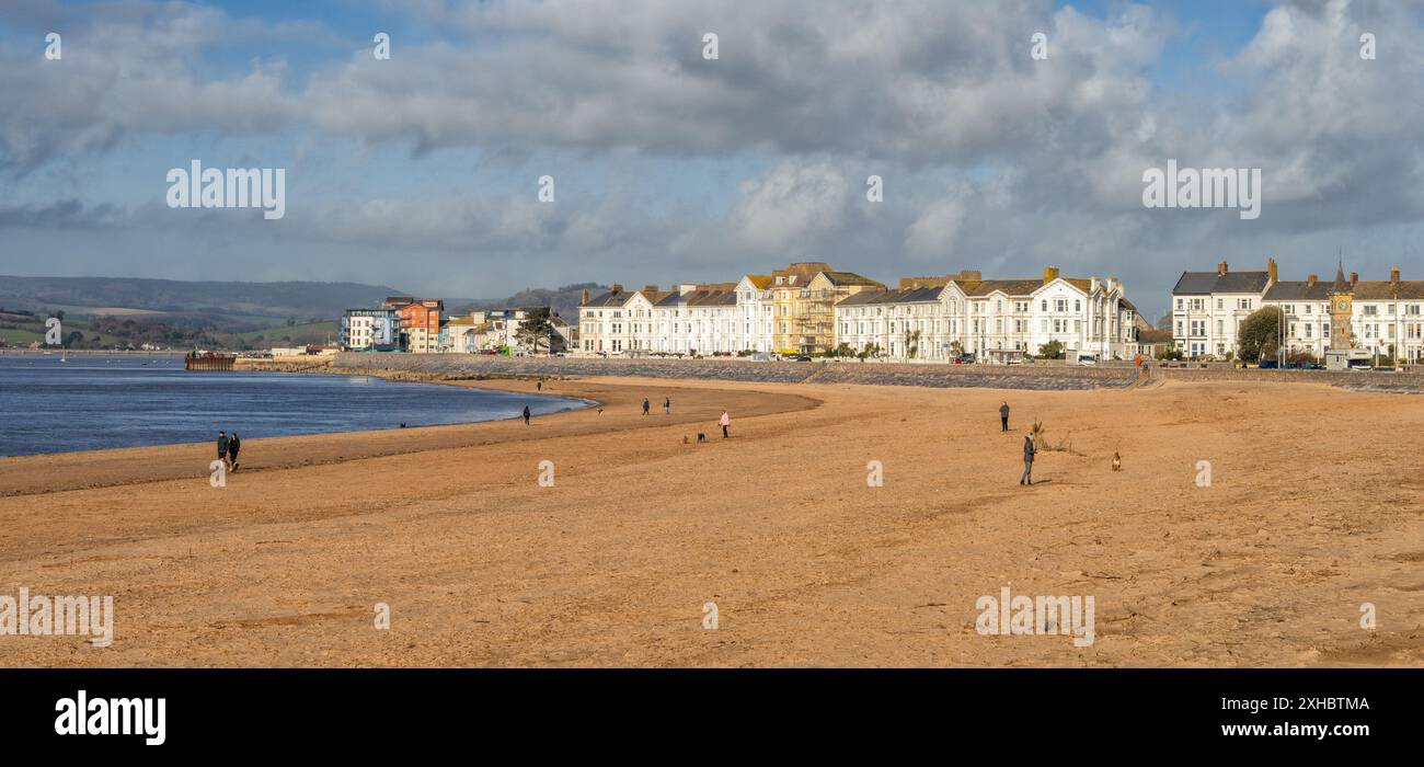 Plage d'Exmouth à East Devon, Royaume-Uni Banque D'Images