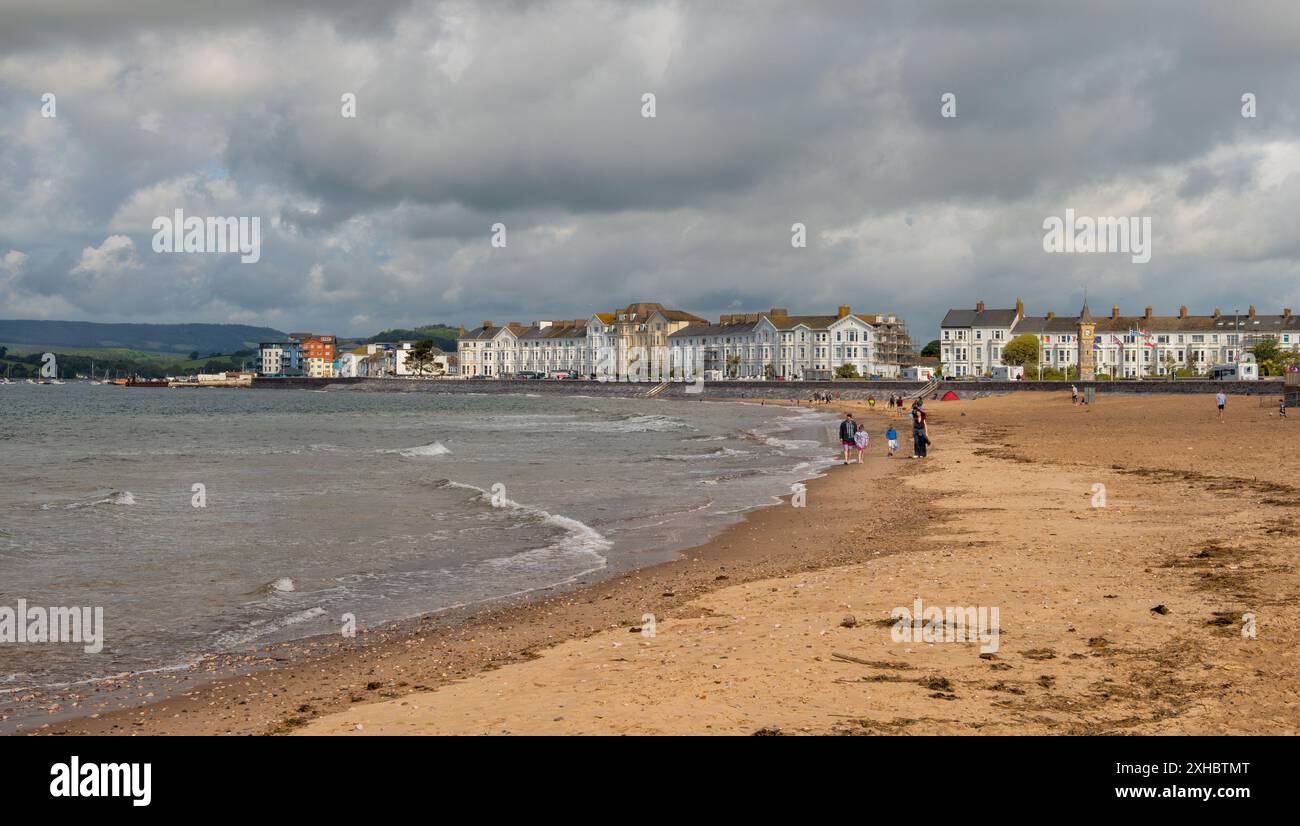 Plage d'Exmouth à East Devon, Royaume-Uni Banque D'Images