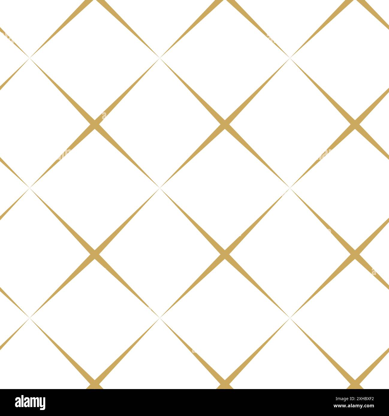 Motif géométrique abstrait avec des croix, des rayures, des lignes. Arrière-plan vectoriel transparent. Ornement blanc et or. Design graphique réticulé moderne. Banque D'Images