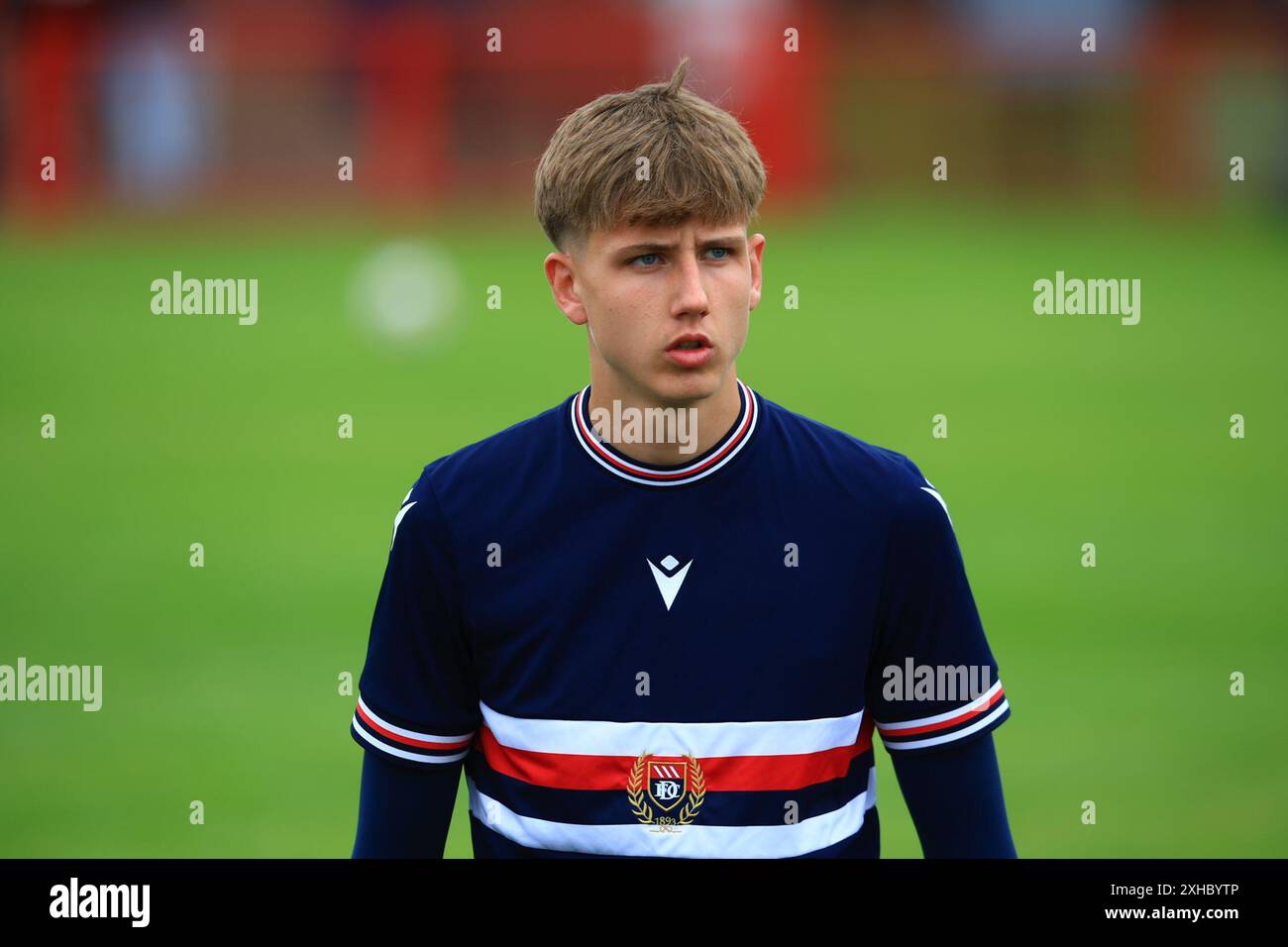 13 juillet 2024 ; New Dundas Park, Bonnyrigg, Midlothian, Écosse; Scottish premier Sports Cup Football, Bonnyrigg Rose contre Dundee ; Seb Lochhead de Dundee pendant l'échauffement avant le match crédit : action plus Sports images/Alamy Live News Banque D'Images