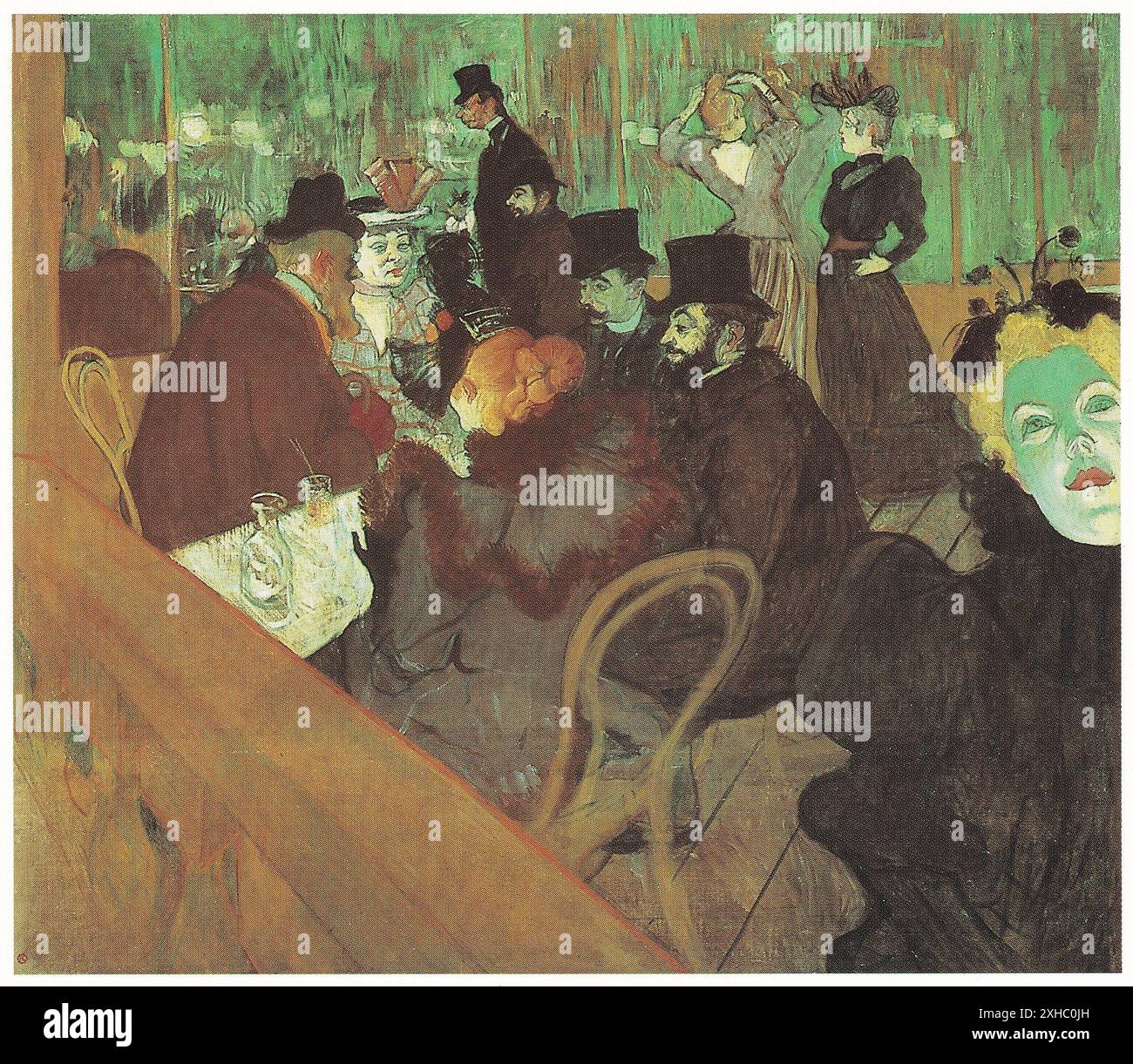 Au Moulin Rouge 1892 -1893 - Henri de Toulouse-Lautrec. Banque D'Images