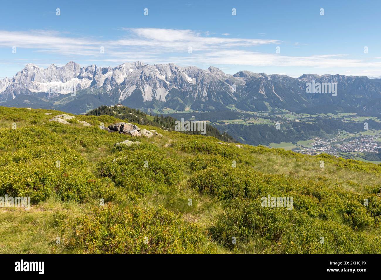 Le massif du Dachstein en Styrie, Autriche Banque D'Images