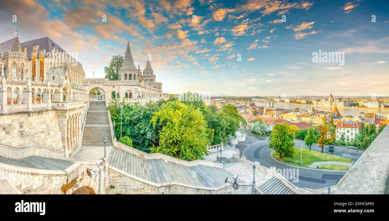 Vieille ville de Budapest, Hongrie Banque D'Images