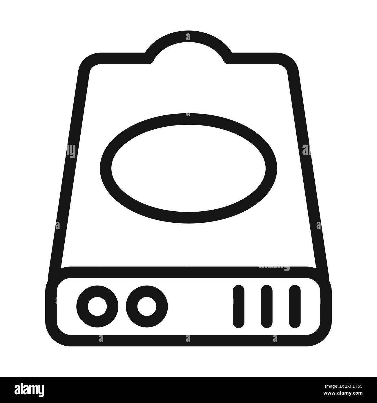 Icône de disque dur symbole vectoriel ou ensemble de signes collection en noir et blanc Illustration de Vecteur