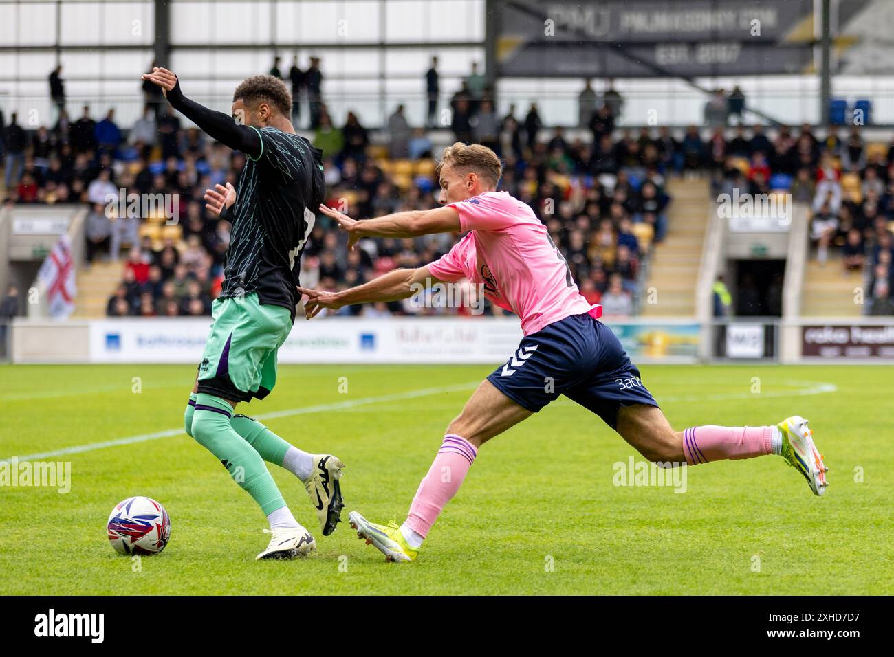 York, Royaume-Uni, 13 juillet 2024, York City VS Sheffield United match de pré-saison au LNER Community Stadium, crédit Aaron Badkin/Alamy Live News. Banque D'Images