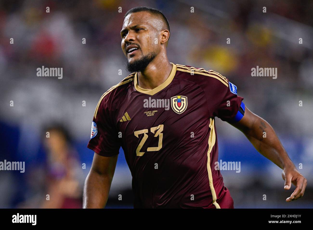 Arlington, États-Unis. 06 juillet 2024. ARLINGTON, ÉTATS-UNIS - 6 JUILLET : Salomon Rondon du Venezuela lors du match CONMEBOL Copa America USA 2024 entre le Venezuela et le Canada au AT&T Stadium le 6 juillet 2024 à Arlington, États-Unis. (Photo de Pablo Morano/BSR Agency) crédit : BSR Agency/Alamy Live News Banque D'Images