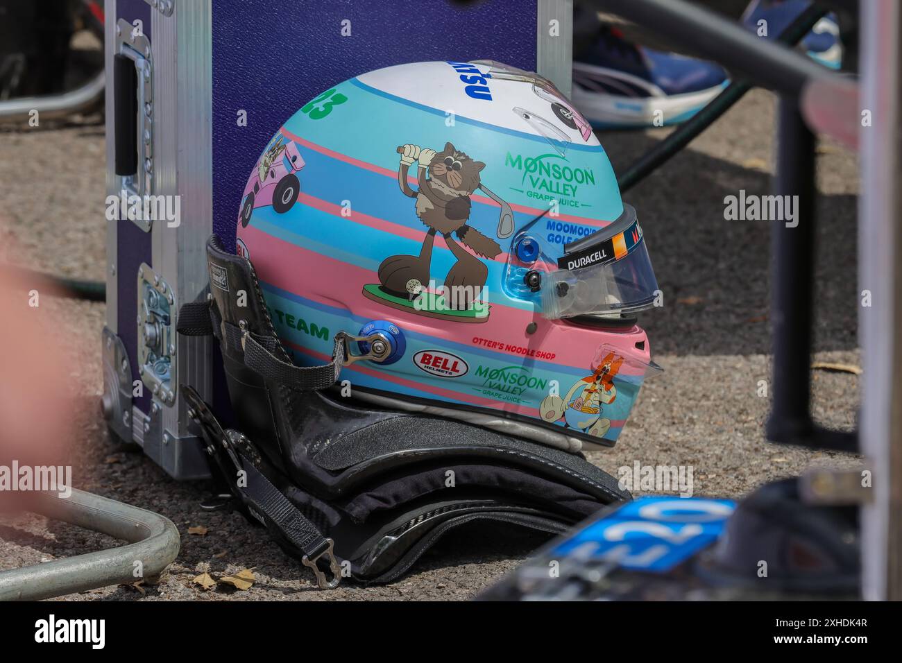 Alex Alton, pilote actuel de Williams F1, au Goodwood Festival of Speed 2024 Banque D'Images