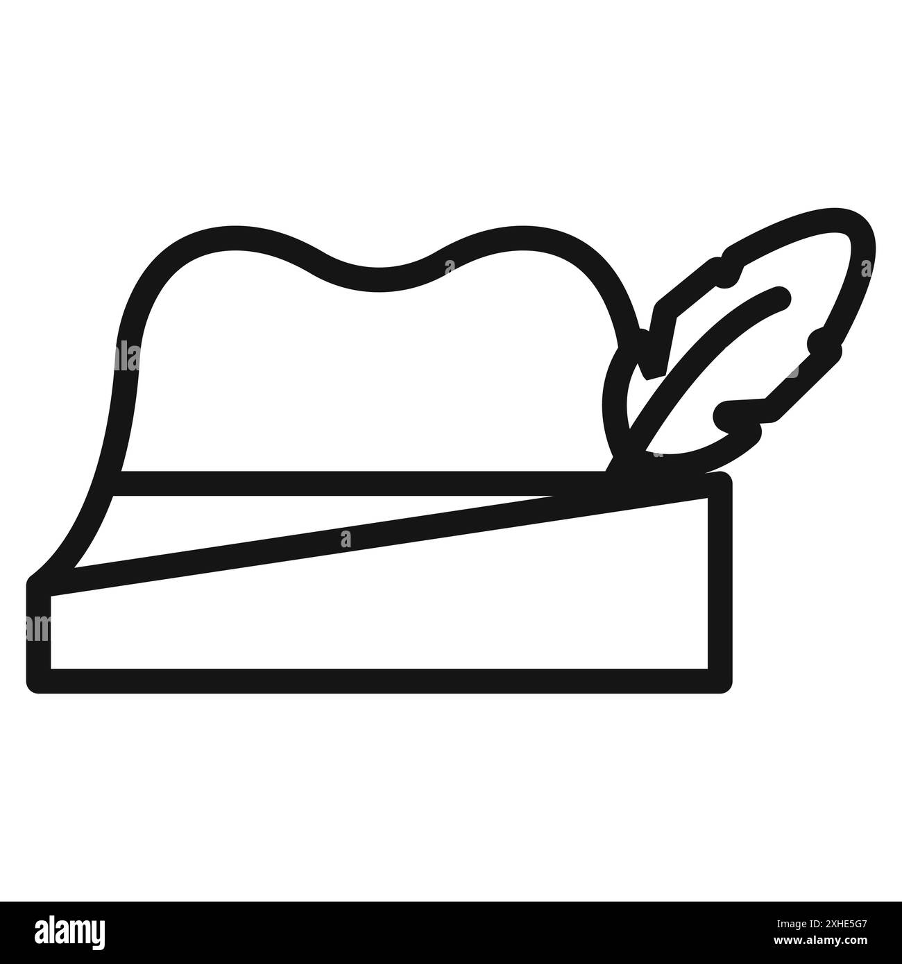 oktoberfest icône symbole vectoriel ou collection d'ensemble de signes dans un contour noir et blanc Illustration de Vecteur