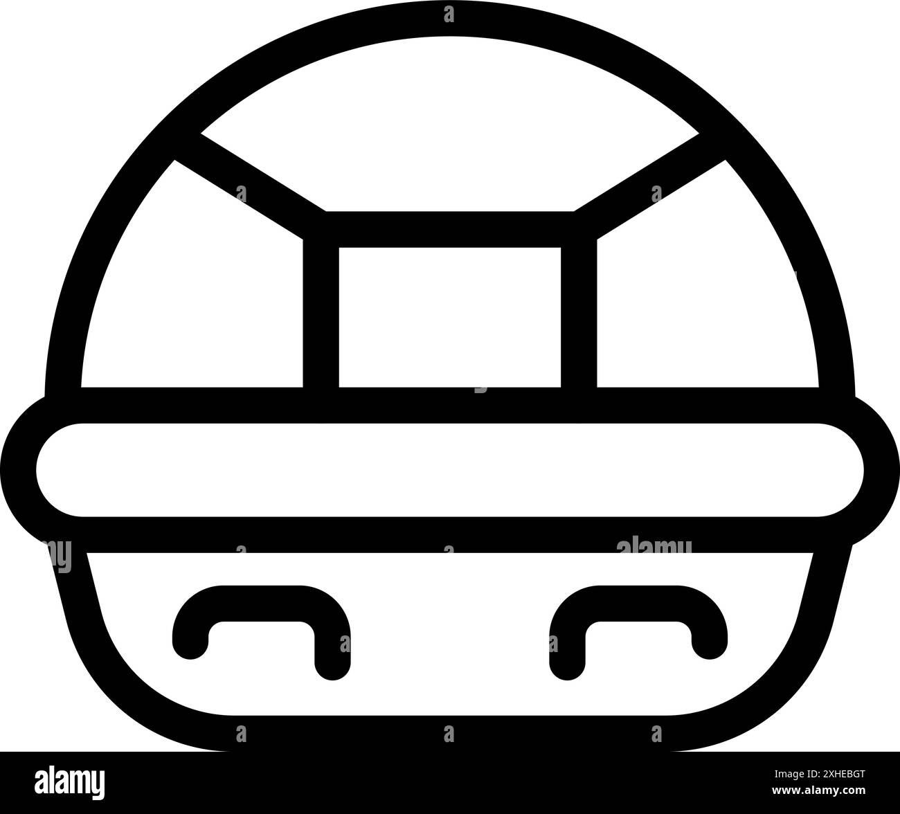 Icône de dessin au trait d'une capsule de sauvetage, offrant sécurité et abri en cas d'urgence Illustration de Vecteur