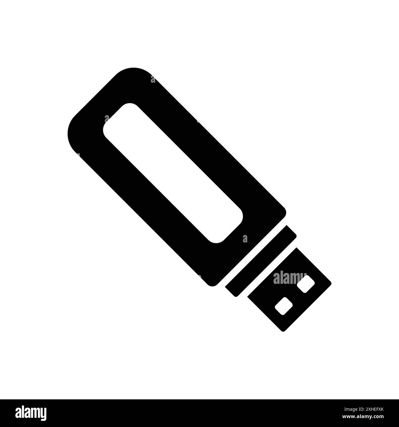 modèle de conception de vecteur d'icône de disque flash en fond blanc Illustration de Vecteur