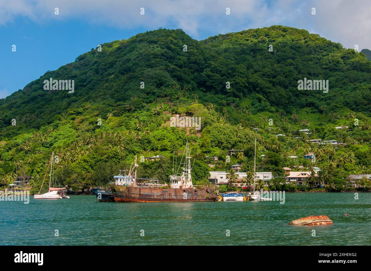 Port de Pago Pago, Samoa américaines Banque D'Images