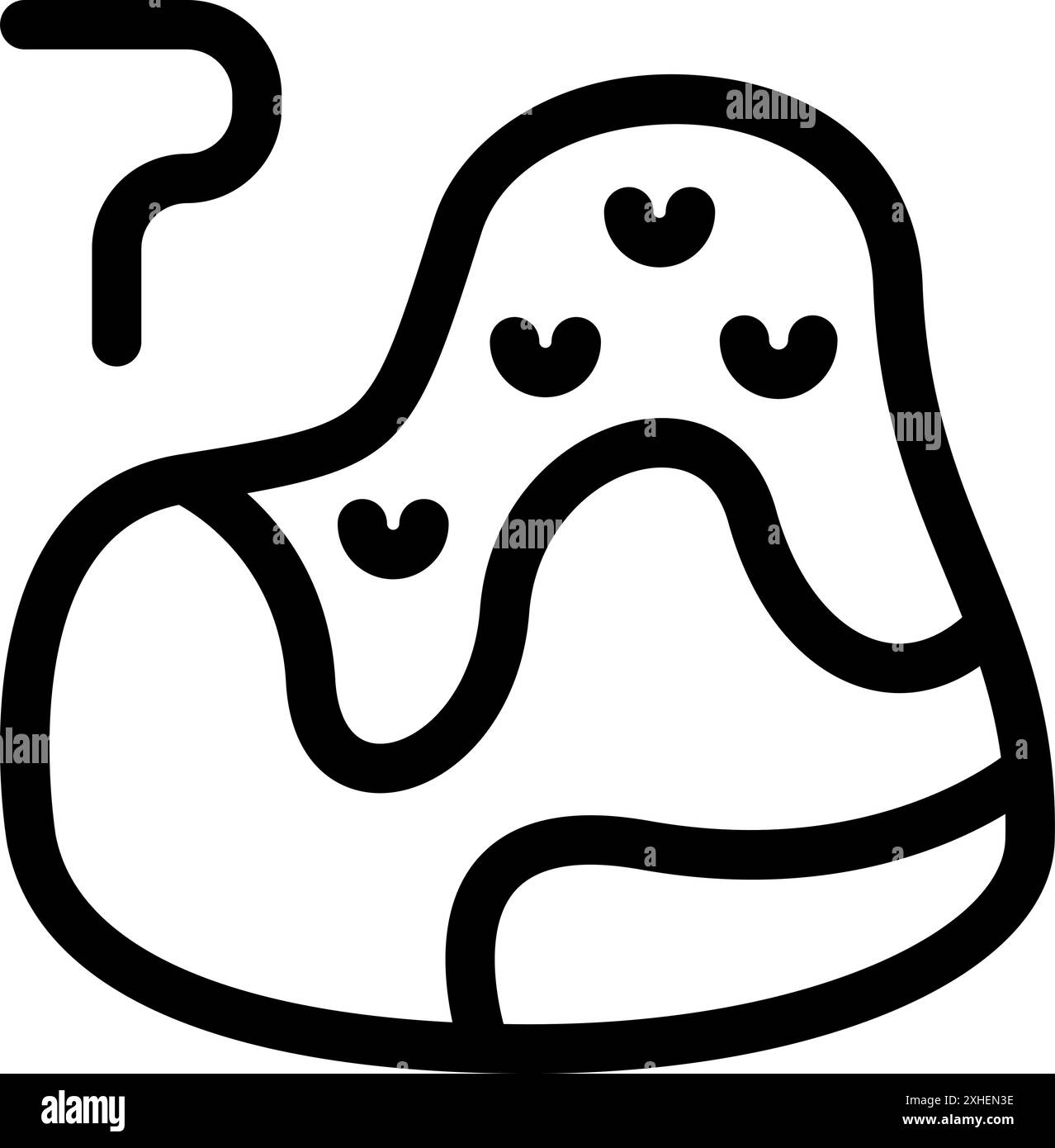 Volcan éruption de lave magma chaud roche volcanique dangereuse Illustration de Vecteur