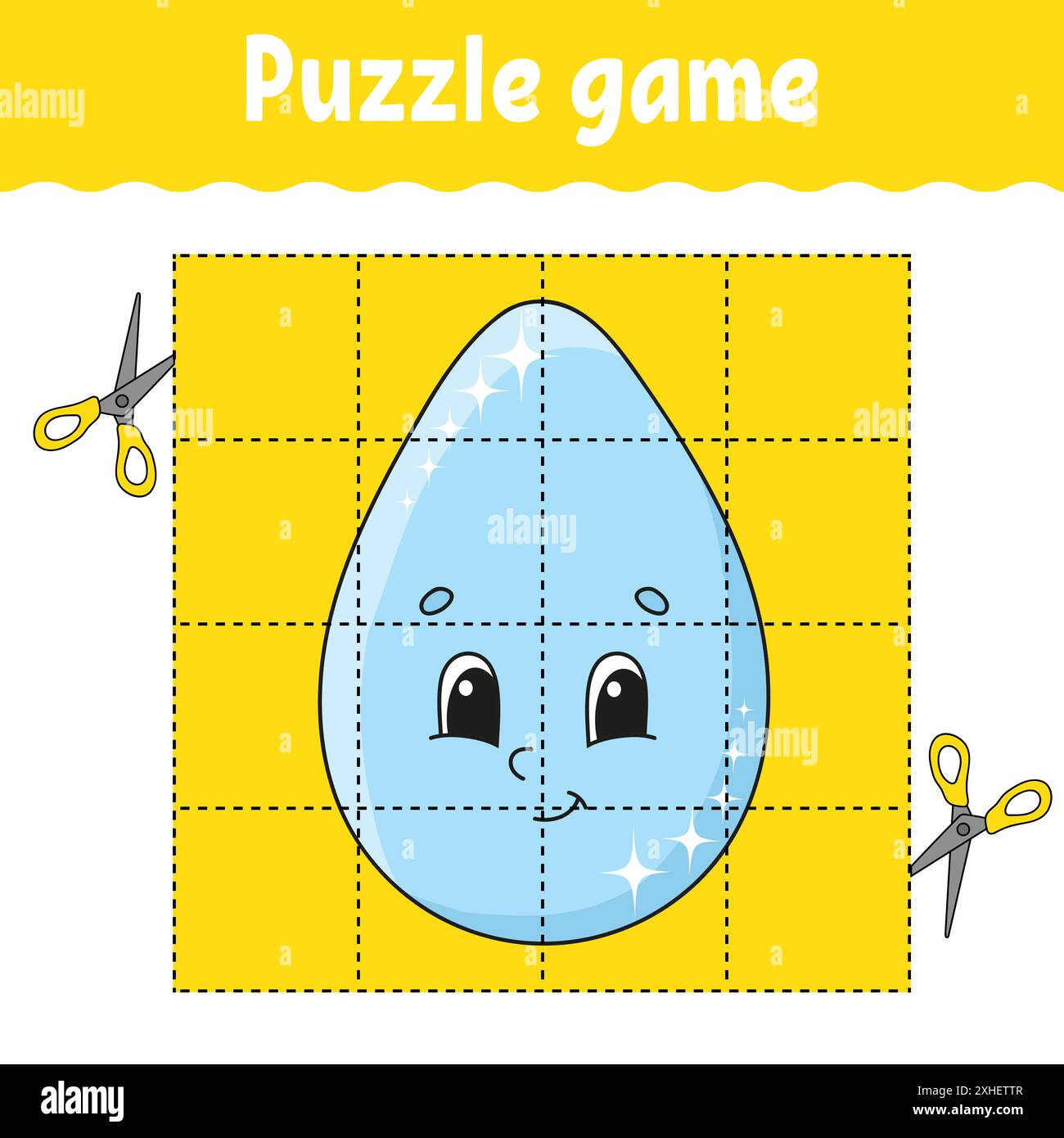 Jeu de puzzle pour enfants. Feuille de travail de développement de l'éducation. Jeu d'apprentissage pour les enfants. Page d'activité couleur. Pour tout-petit. Riddle pour l'école maternelle. vec isolé Illustration de Vecteur