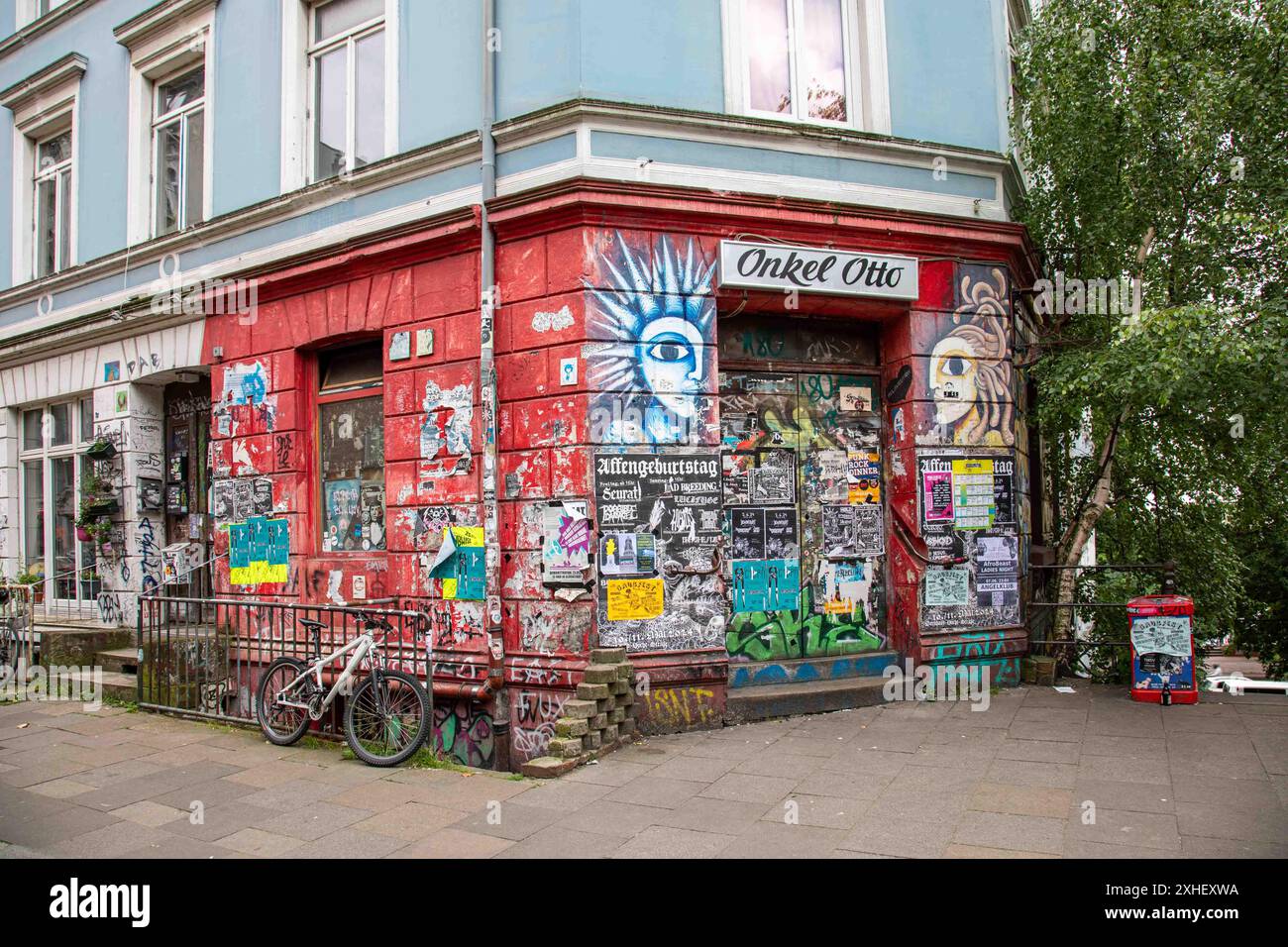 Onkel Otto punk rock bar à Bernhard-Nocht-Straße 16 dans le quartier Pauli de Hambourg, Allemagne Banque D'Images