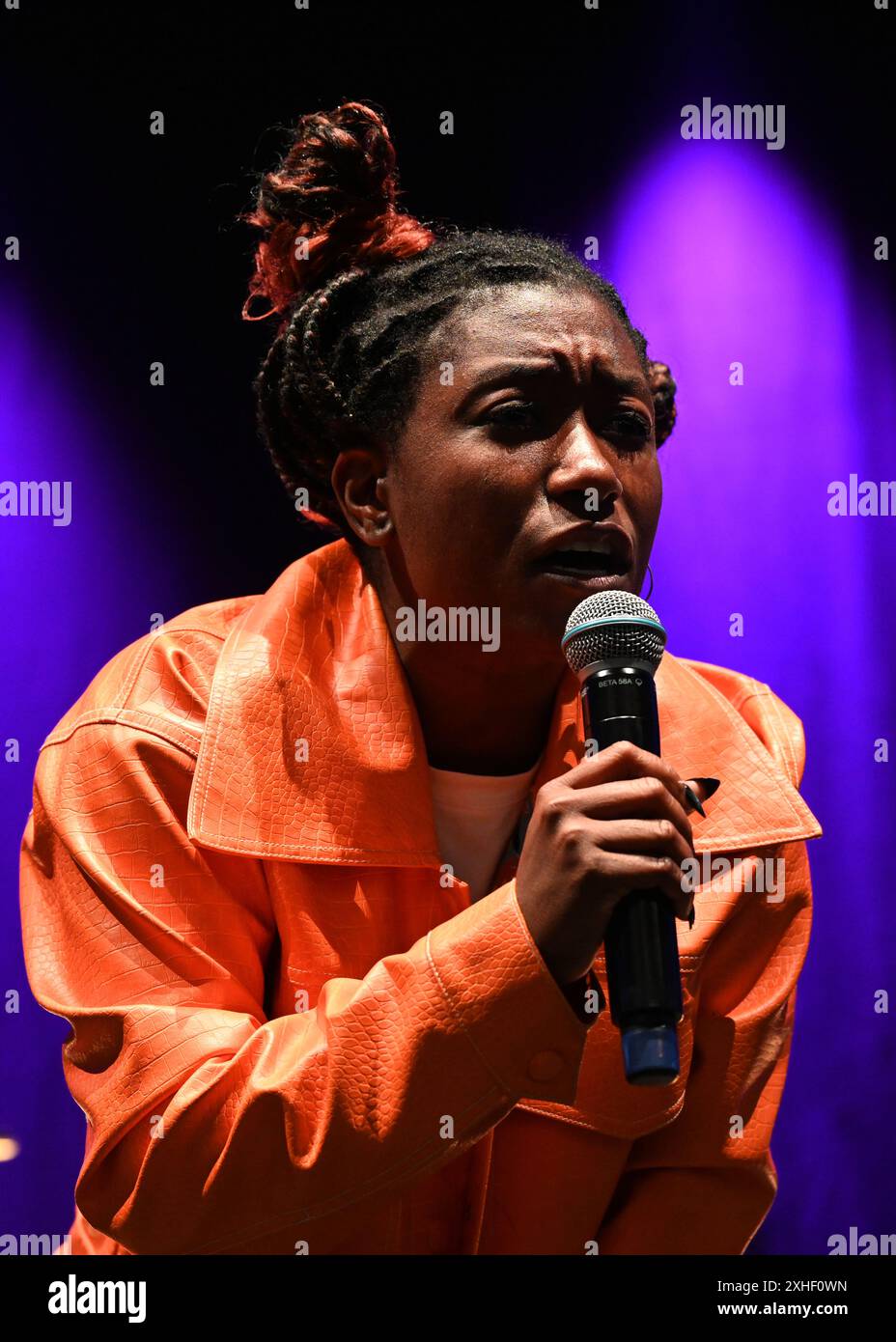 LONDRES, ANGLETERRE - 13 JUILLET 2024 : Sophie Duker se produit au Kaleidoscope Festival 2024 à Alexandra Palace Park le 13 juillet 2024 à Londres, Angleterre. ( Credit : Voir Li/Picture Capital/Alamy Live News Banque D'Images