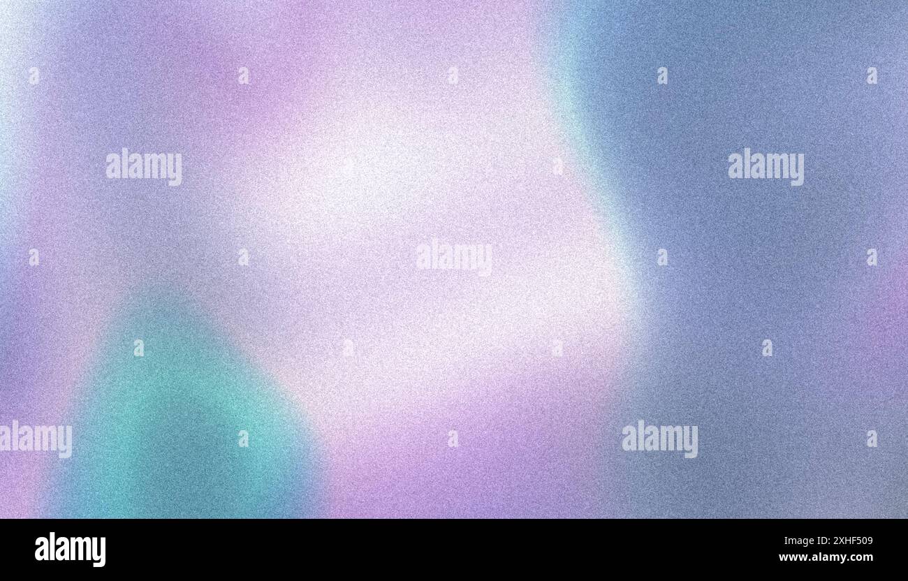 Fond abstrait doux lilas rose avec gradient de couleur d'onde, texture rugueuse, bruit granuleux. Banque D'Images