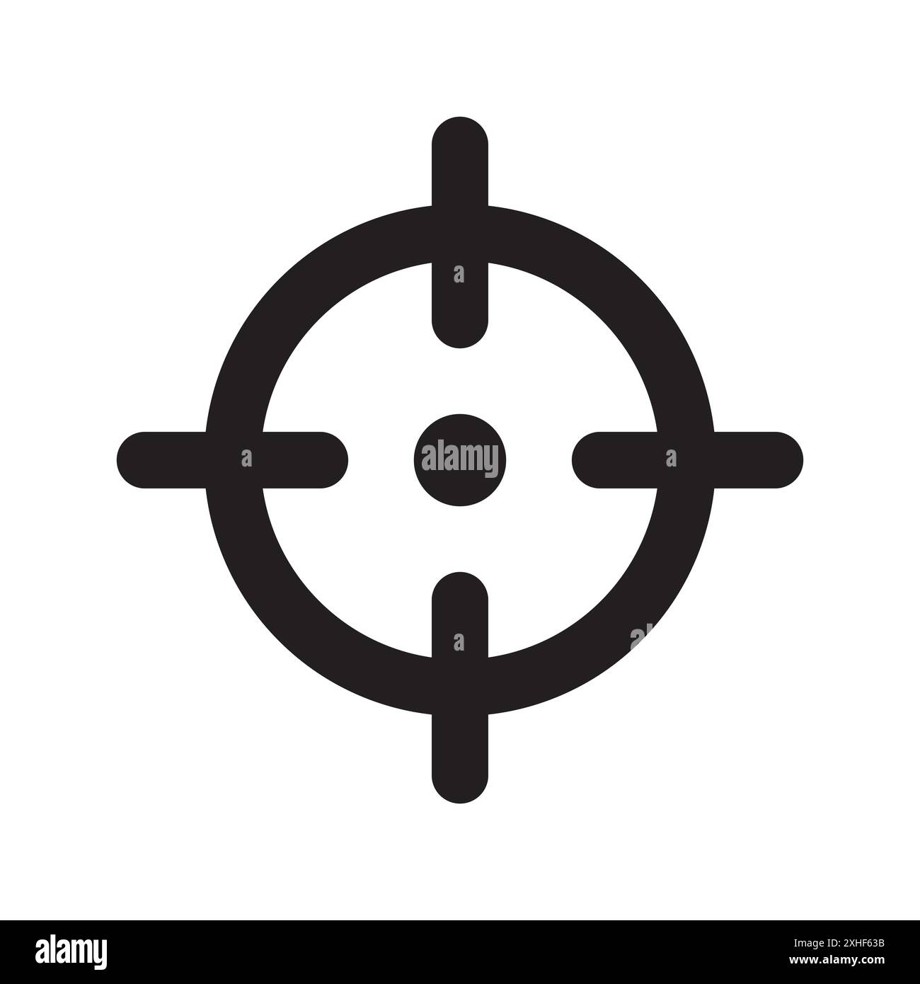 modèle de conception de vecteur d'icône cible en fond blanc Illustration de Vecteur