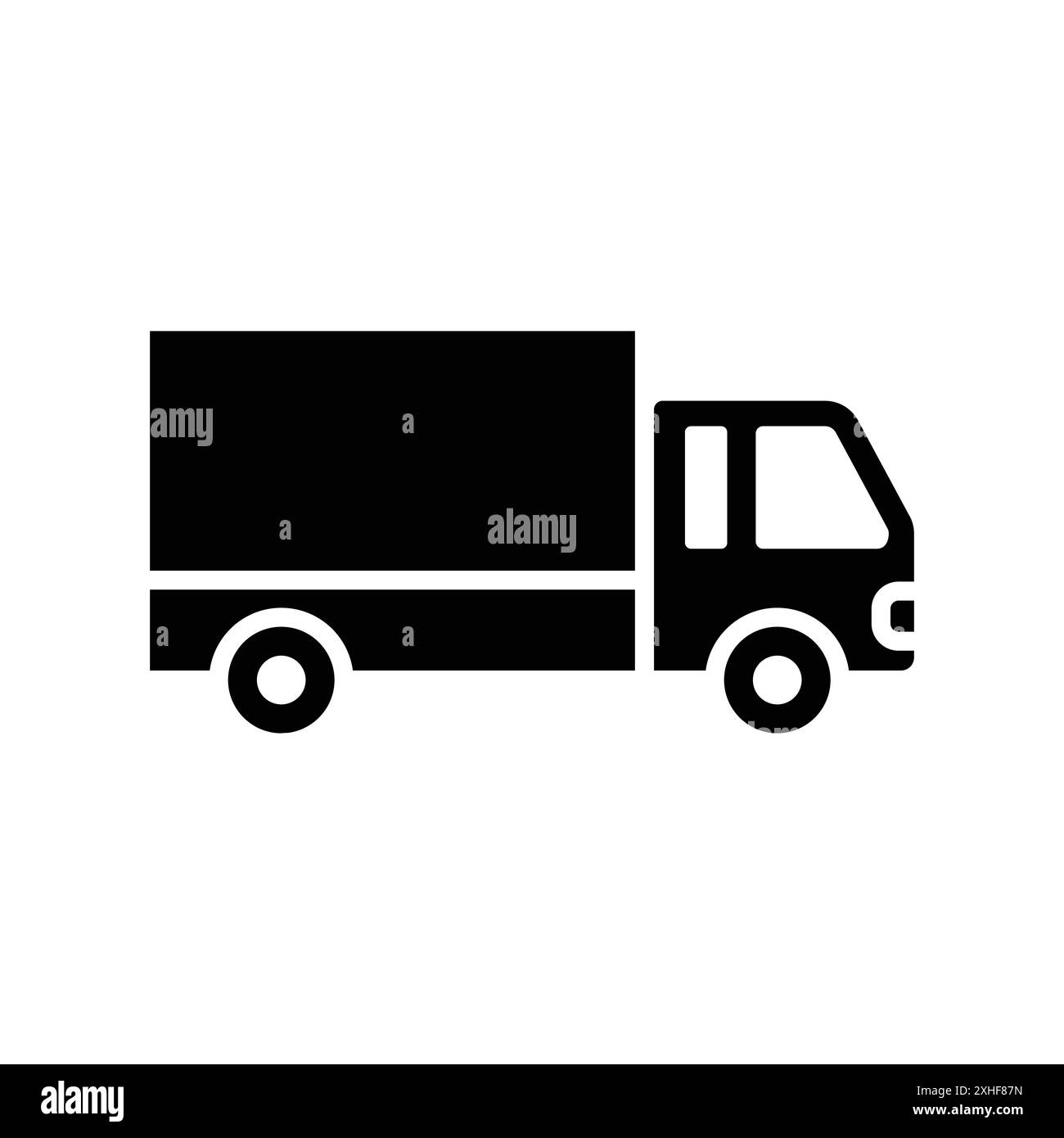 modèle de conception de vecteur d'icône de camion en fond blanc Illustration de Vecteur