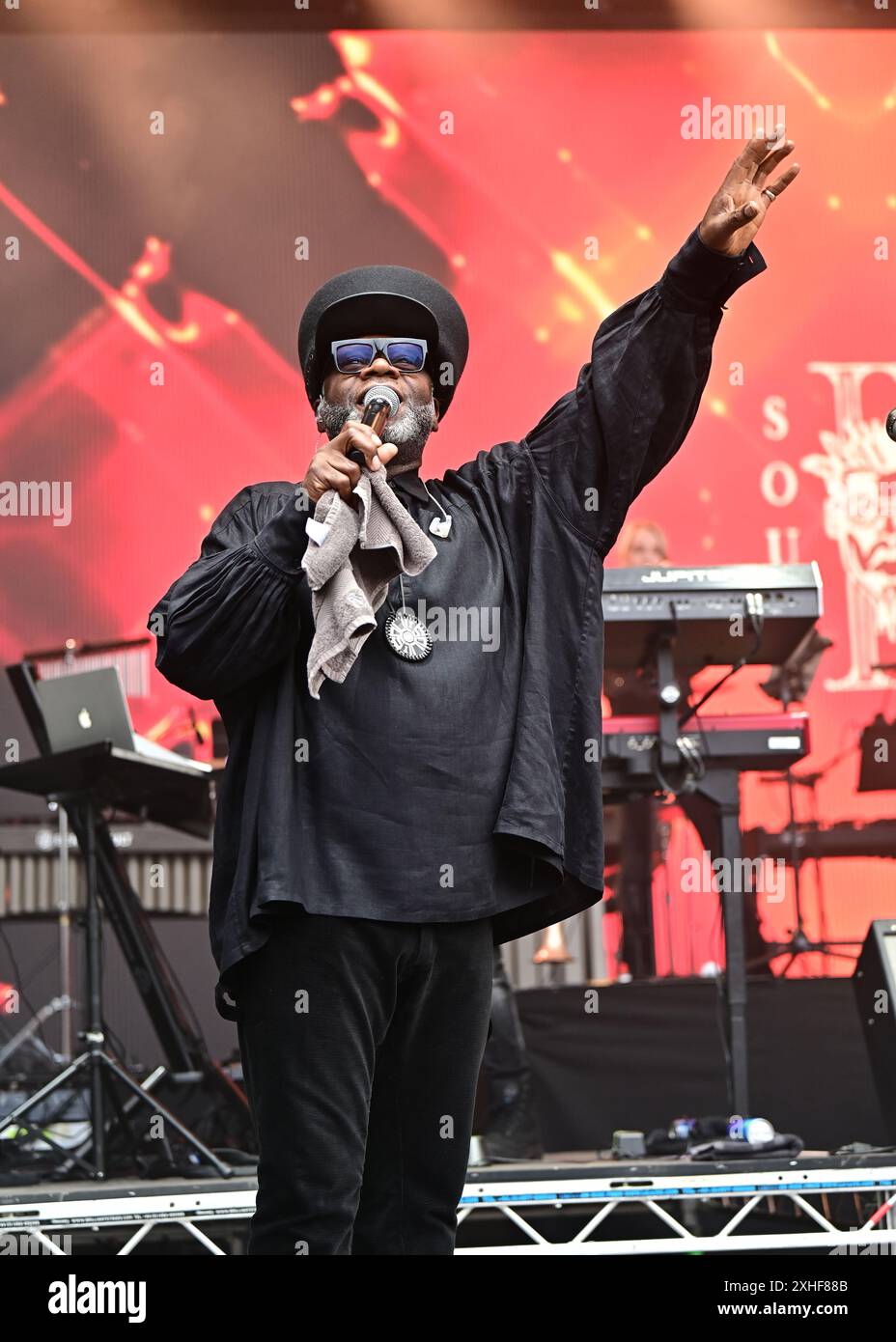 LONDRES, ANGLETERRE - 13 JUILLET 2024 : Soul II Soul se produit au Kaleidoscope Festival 2024 à Alexandra Palace Park le 13 juillet 2024 à Londres, Angleterre. ( Credit : Voir Li/Picture Capital/Alamy Live News Banque D'Images