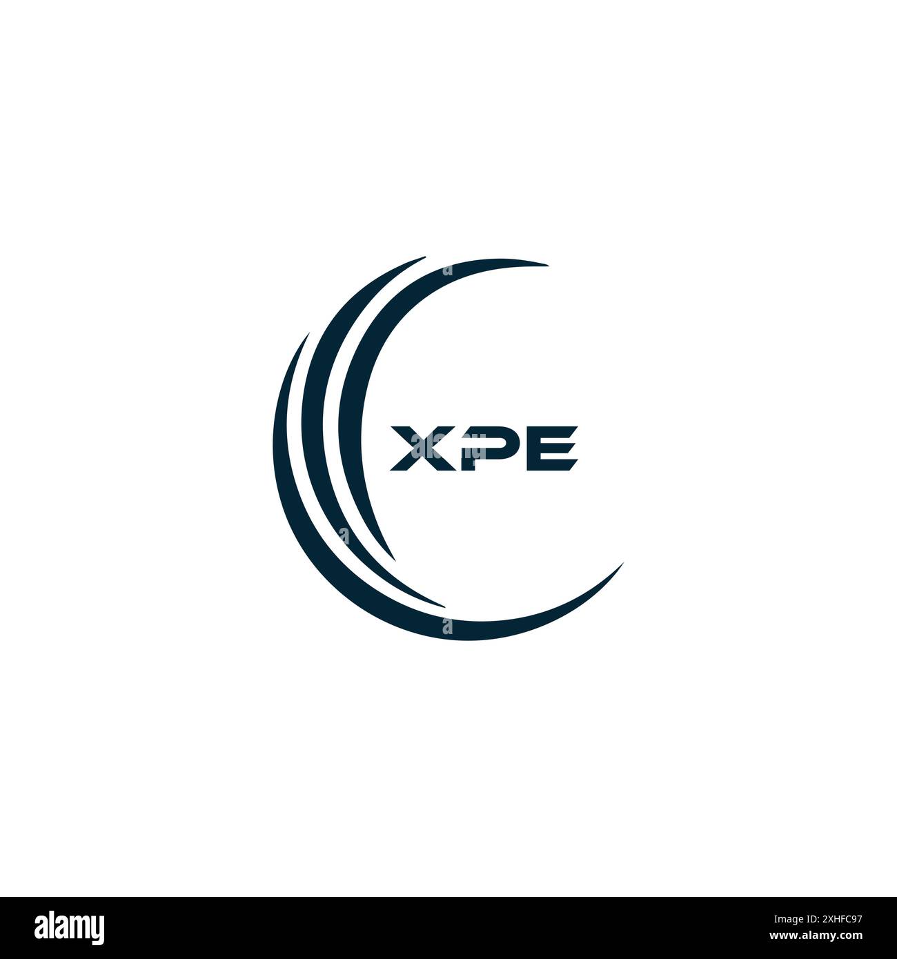 Logo XPE. CONCEPTION X P E. Lettre XPE blanche. XPE, X P E lettre design logo. X P E lettre logo design en OR, LOGO D'OR, TROIS, style. ensemble de lettres logo Illustration de Vecteur