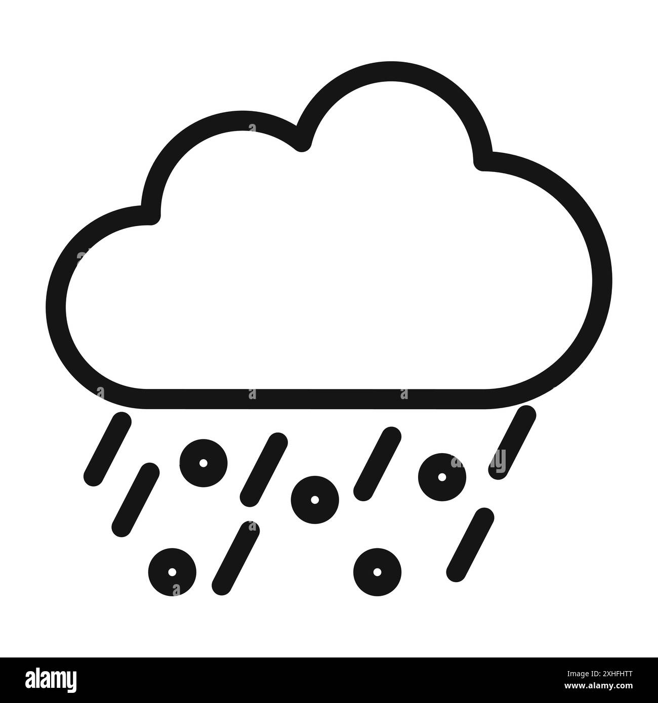 Icône de pluie symbole vectoriel ou collection d'ensemble de signes dans un contour noir et blanc Illustration de Vecteur Icône de pluie symbole vectoriel ou collection d'ensemble de signes dans un contour noir et blanc Illustration de Vecteur