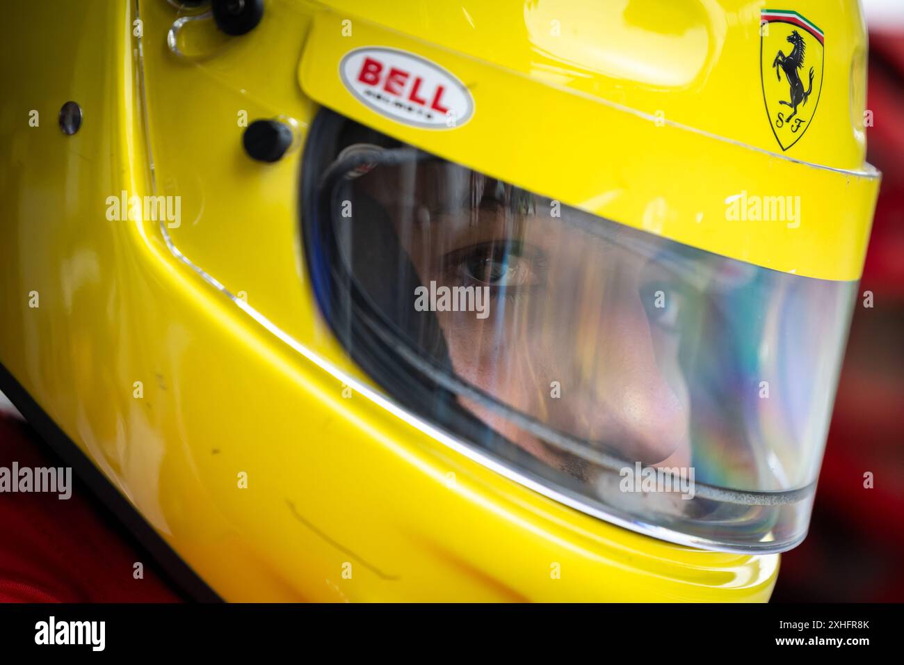 Mécanicien Ferrari AF Corse lors des Rolex 6 heures de Sao Paulo 2024, 5ème manche du Championnat du monde d'Endurance FIA 2024, du 11 au 14 juillet 2024 sur l'Autodromo Jose Carlos Pace à Interlagos, Brésil Banque D'Images