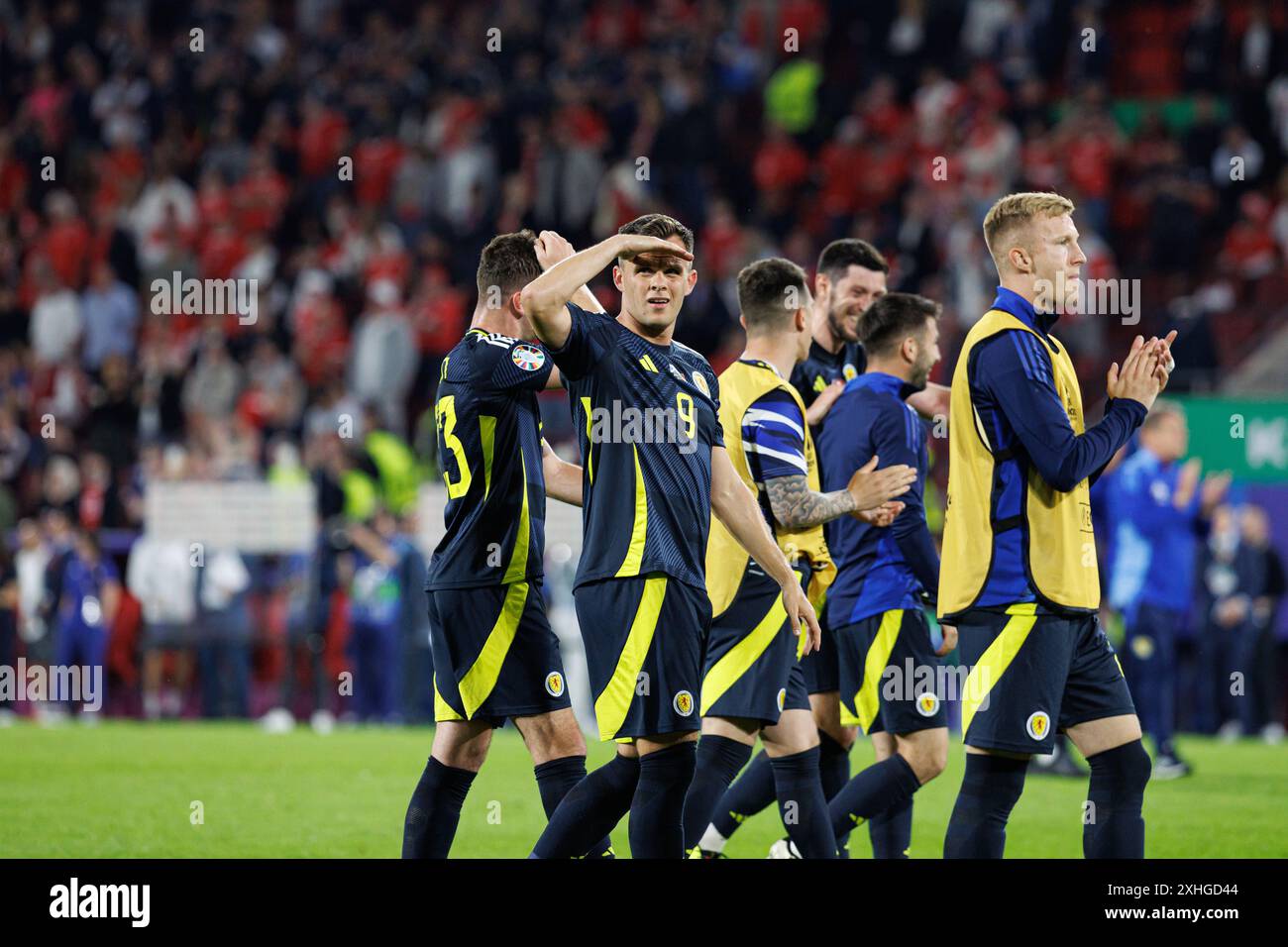 Cologne, Allemagne - 06 19 2024 : Lawrence Shankland vu lors du match UEFA Euro 2024 entre les équipes nationales d'Écosse et de Suisse au Rheinenerest Banque D'Images