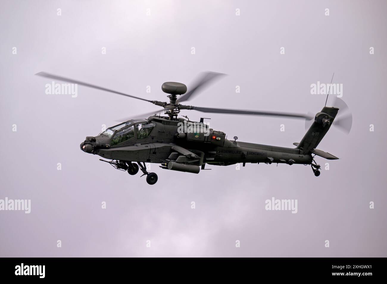 Hélicoptères de la Royal Netherlands Air Force en action, lors de l'opération Tac Blaze 2024 à la RAF Spadeadam Banque D'Images