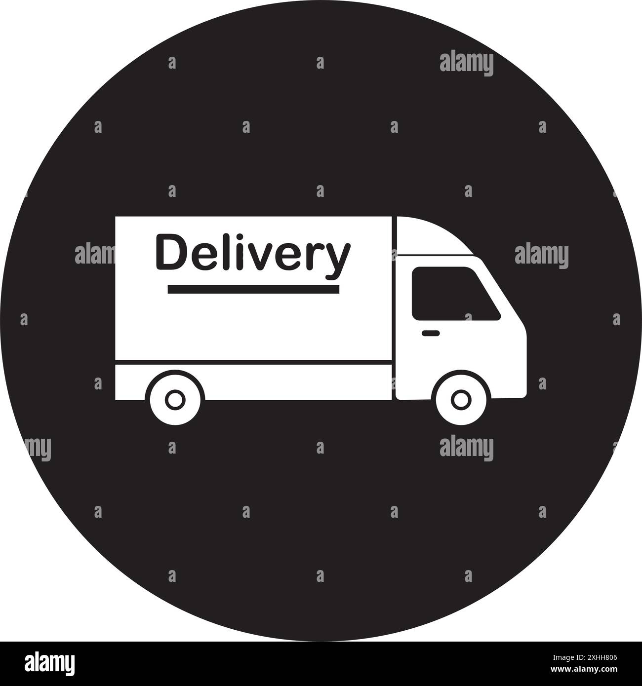 conception de symbole d'illustration vectorielle de camion de livraison Illustration de Vecteur