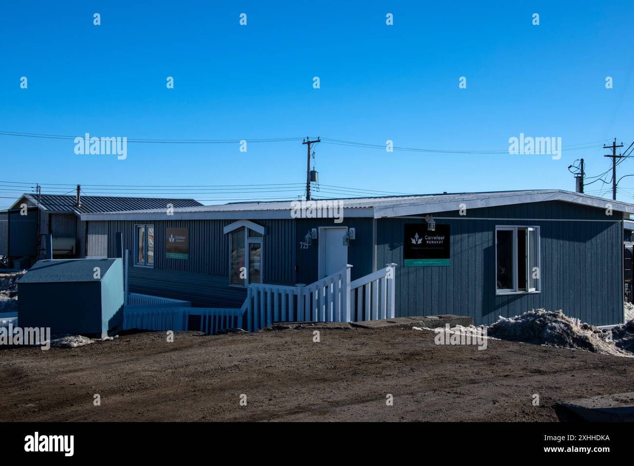 Bâtiment Carrefour sur Iglulik Drive à Iqaluit, Nunavut, Canada Banque D'Images