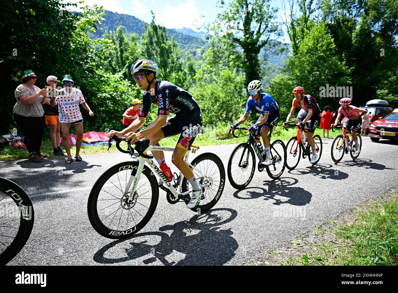 Tour de France - étape 15 - dimanche 14 juillet* 2024 Loudenvielle > plateau de Beille. JAI Hindley pour l'équipe Red Bull Bora Hansgrohe photo Jasper Jacobs/Pool/GodinImages Banque D'Images