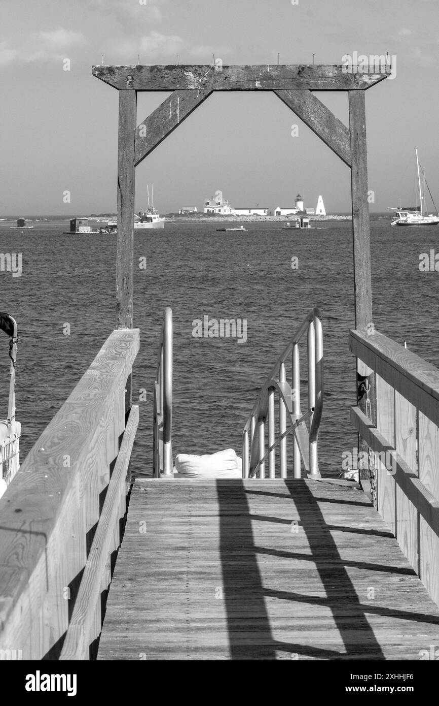 Cape Porpoise dans le Maine est un endroit amusant à visiter. Banque D'Images