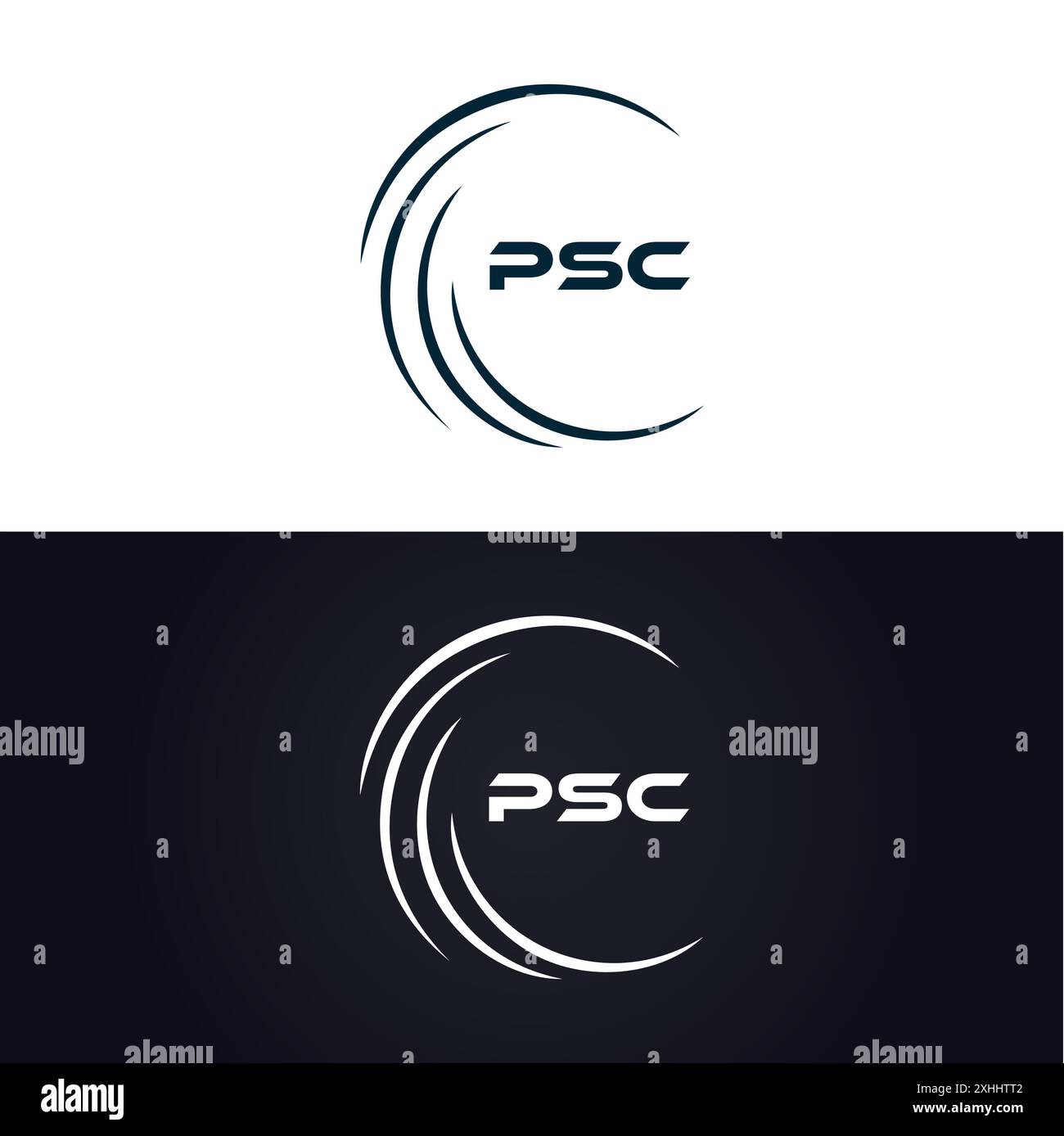 Logo PSC. CONCEPTION P S C. Lettre PSC blanche. PSC, logo P S C lettre. Conception de logo de lettre P S C en OR, LOGO D'OR, TROIS, style. ensemble de lettres logo Illustration de Vecteur