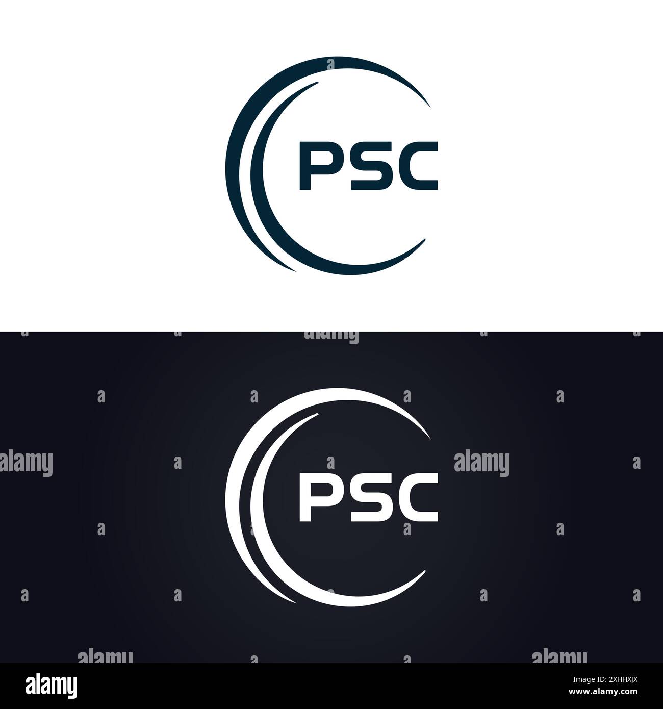 Logo PSC. CONCEPTION P S C. Lettre PSC blanche. PSC, logo P S C lettre. Conception de logo de lettre P S C en OR, LOGO D'OR, TROIS, style. ensemble de lettres logo Illustration de Vecteur