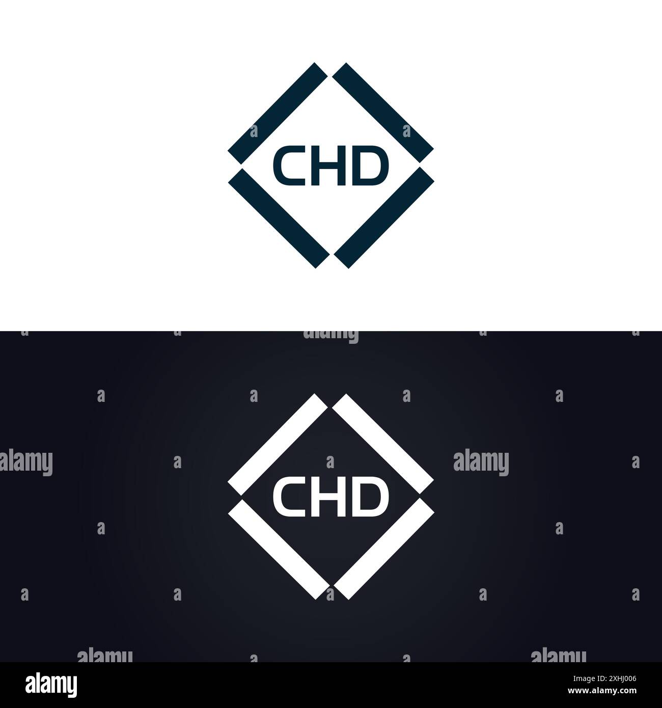 Logo CHD. CONCEPTION C H D. Lettre CHD blanche. CHD, C H d lettre logo design. Conception de logo de lettre C H d en OR, LOGO D'OR, TROIS, style. ensemble de lettres logo Illustration de Vecteur