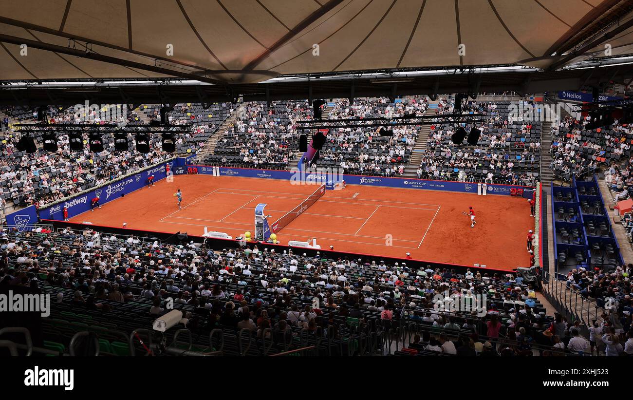 Hambourg, Hambourg, Allemagne. 14 juillet 2024. Impressions pleines stands beaucoup de spectateurs pendant l'OPEN DE HAMBOURG - ATP500, tennis masculin (crédit image : © Mathias Schulz/ZUMA Press Wire) USAGE ÉDITORIAL SEULEMENT! Non destiné à UN USAGE commercial ! Banque D'Images
