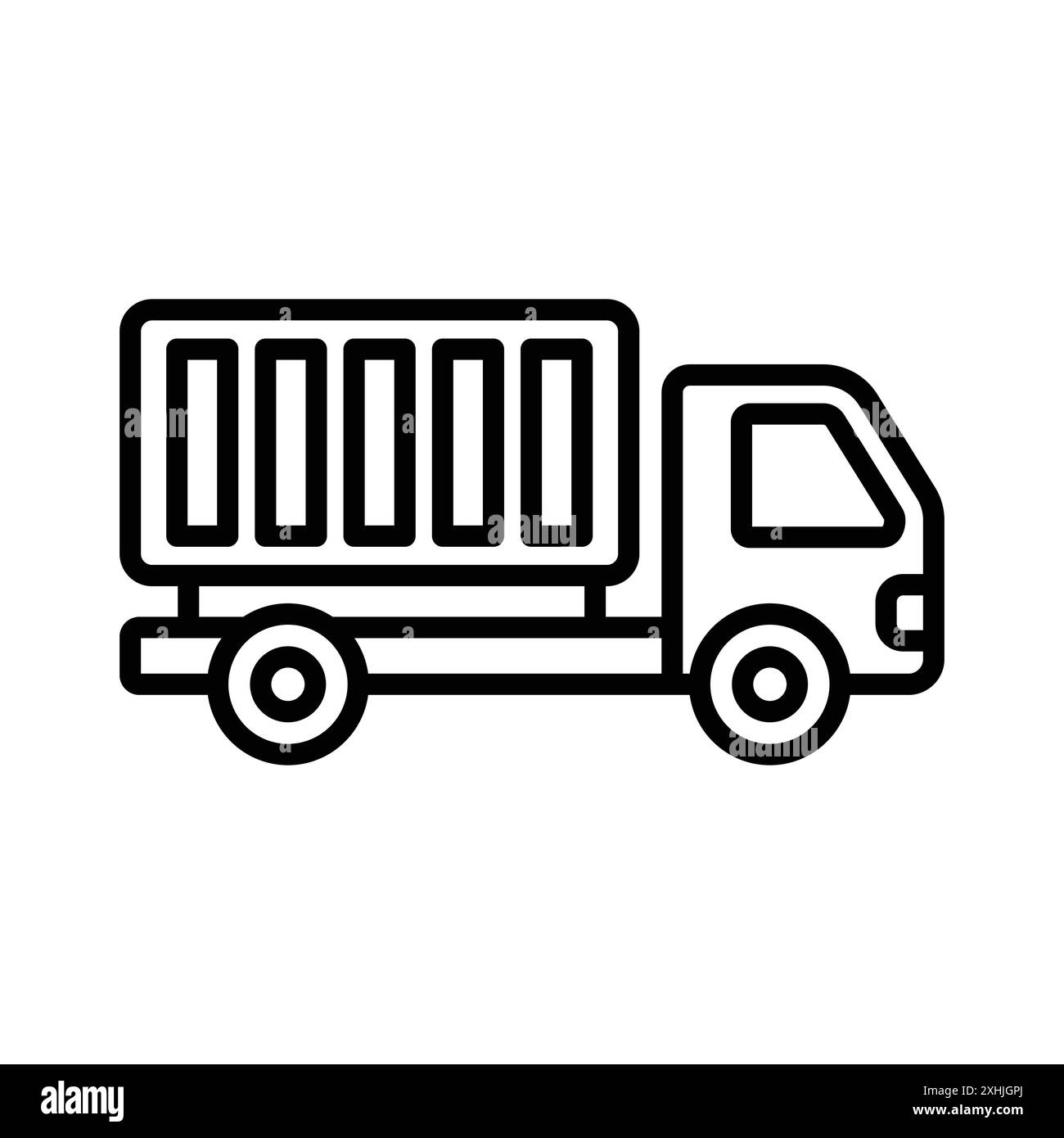 modèle de conception de vecteur d'icône de camion en fond blanc Illustration de Vecteur